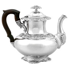 Antique German Silver Coffee Pot Circa 1850