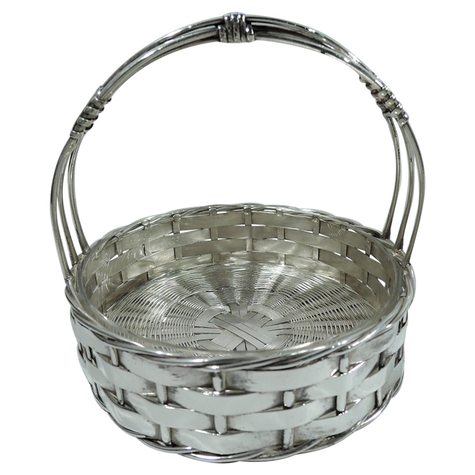 Antique German Silver Country Chic Basket