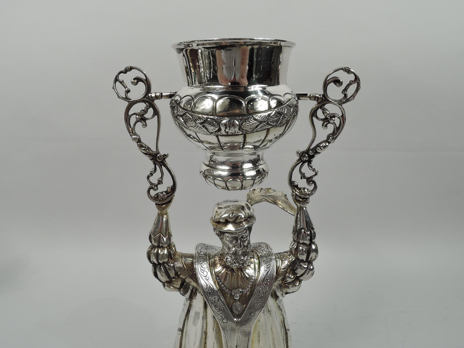 silver wedding cup