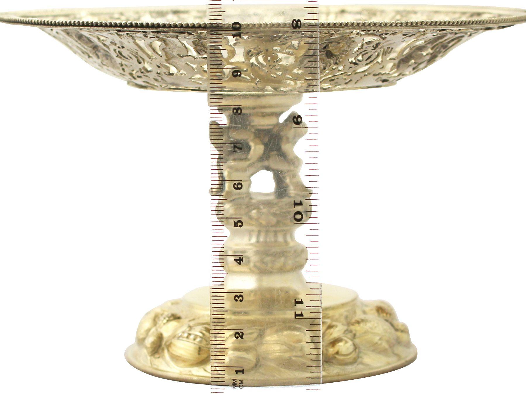 Antique German Silver Gilt Tazzas Centerpieces For Sale 6