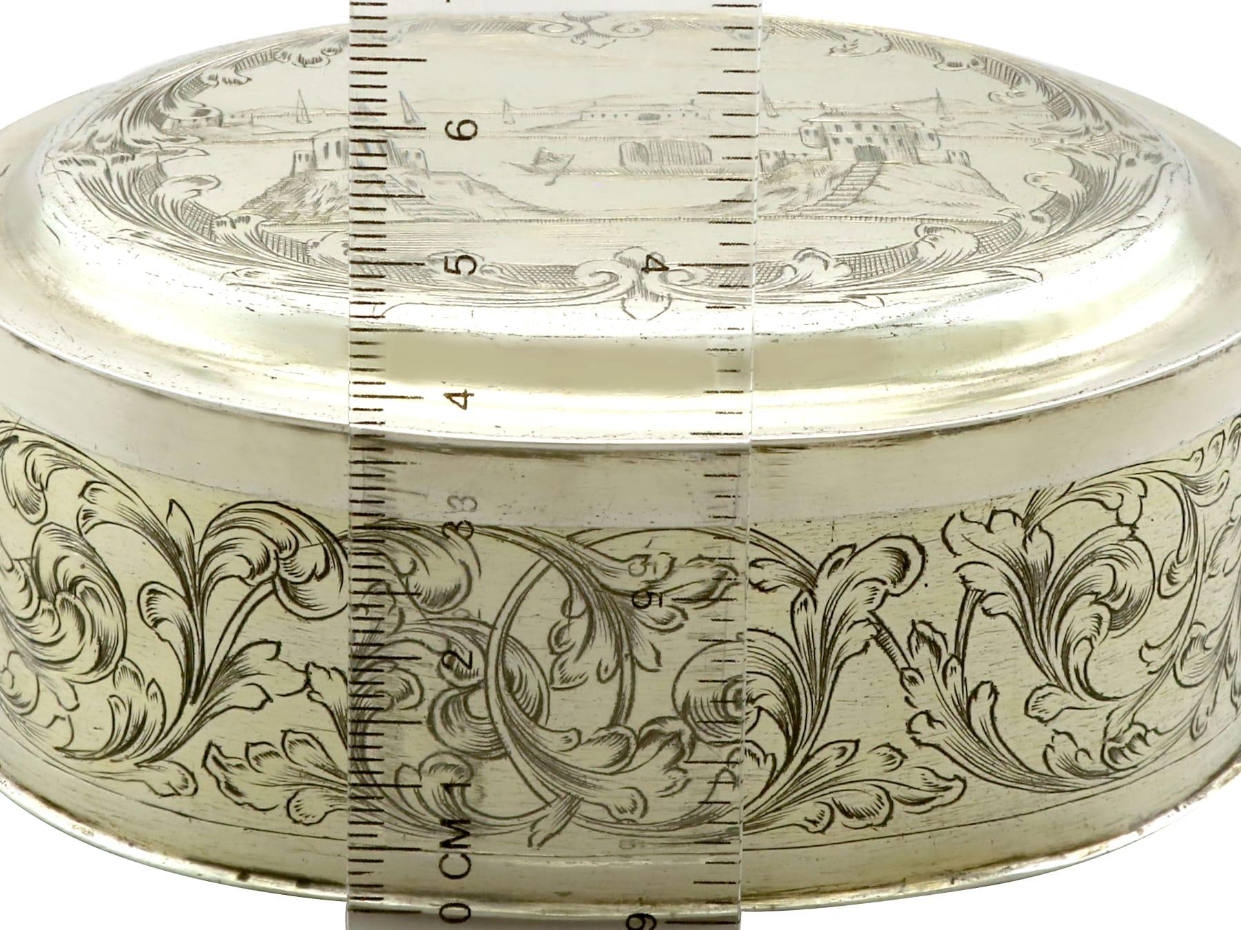 Deutsche vergoldete Silber-Tabakdose aus dem 17. Jahrhundert im Angebot 8