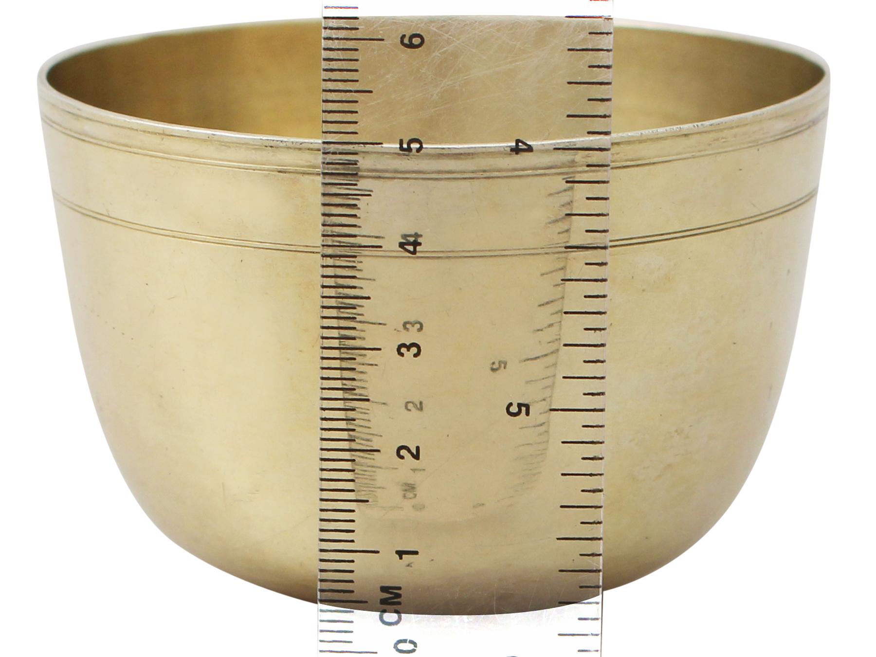 Antique German Silver Gilt Tumbler Cup For Sale 1