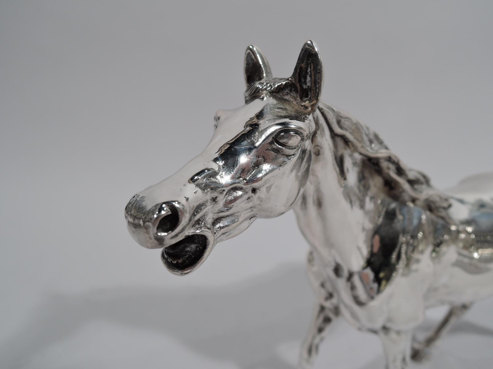 Edwardian Antique German Silver Horse Figure