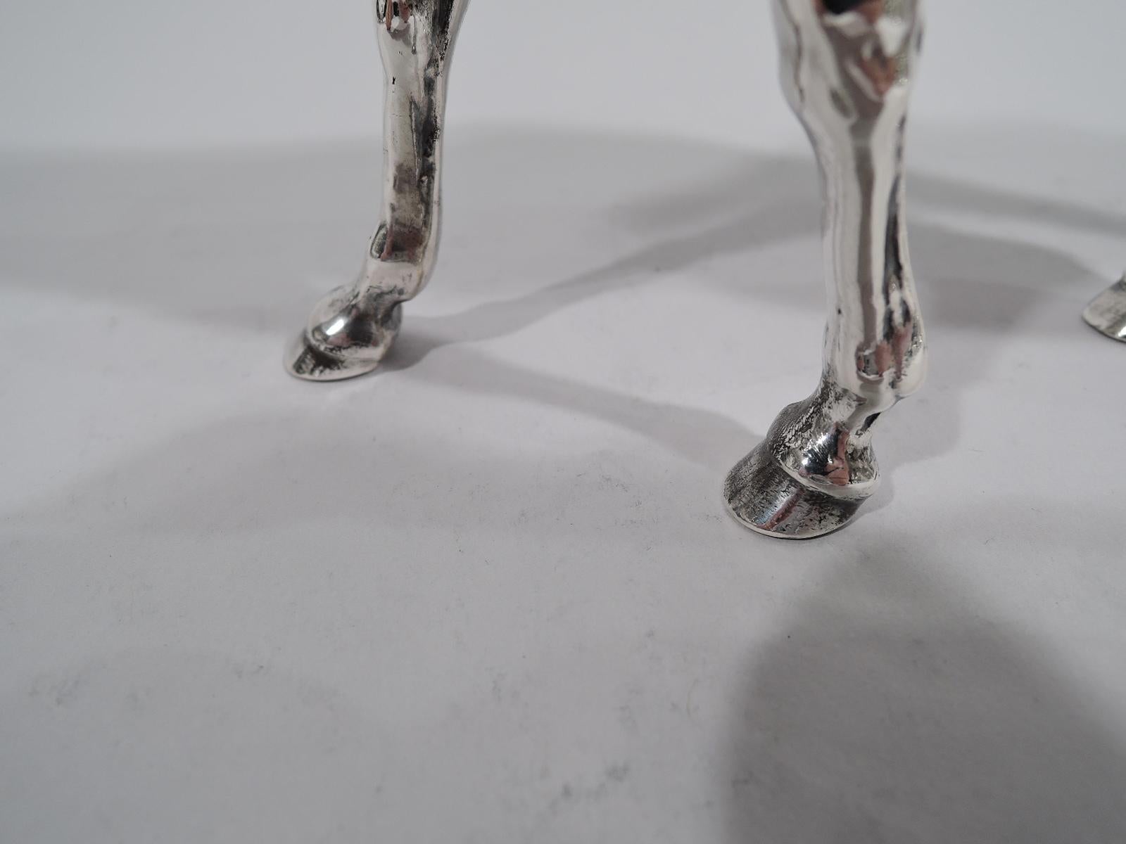 20th Century Antique German Silver Horse Figure