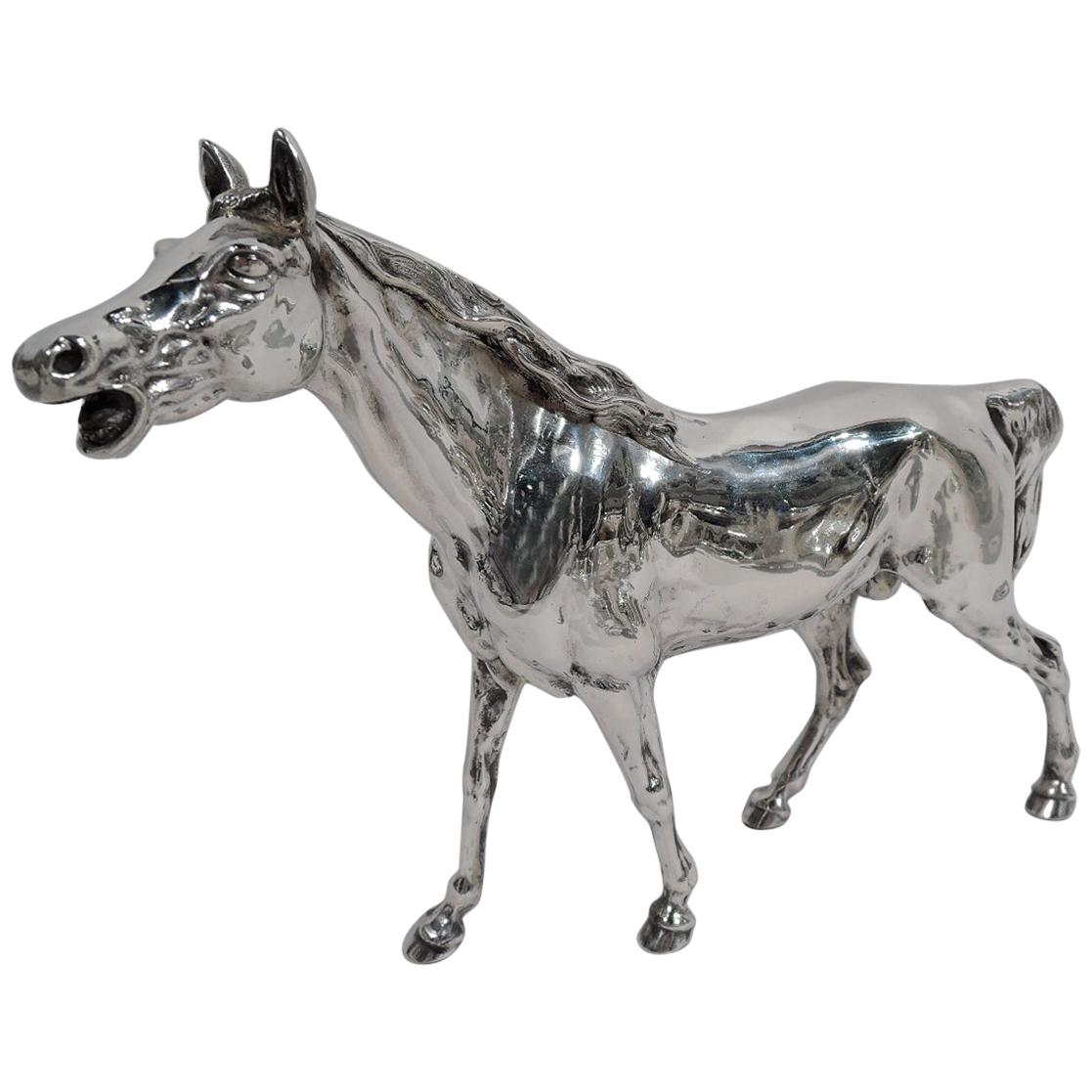 Antique German Silver Horse Figure