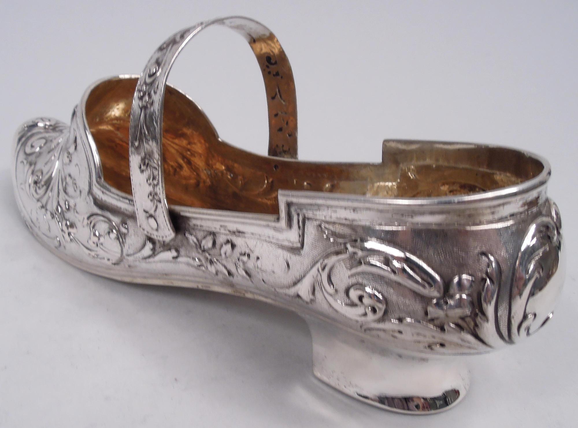 Antique German Silver Lady’s Shoe For Sale 1