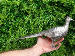 Antique German Silver Pheasant Sugar Boxes, Circa 1900