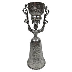 Antique German Silver Queen Wedding Cup by Hanau Maker Neresheimer