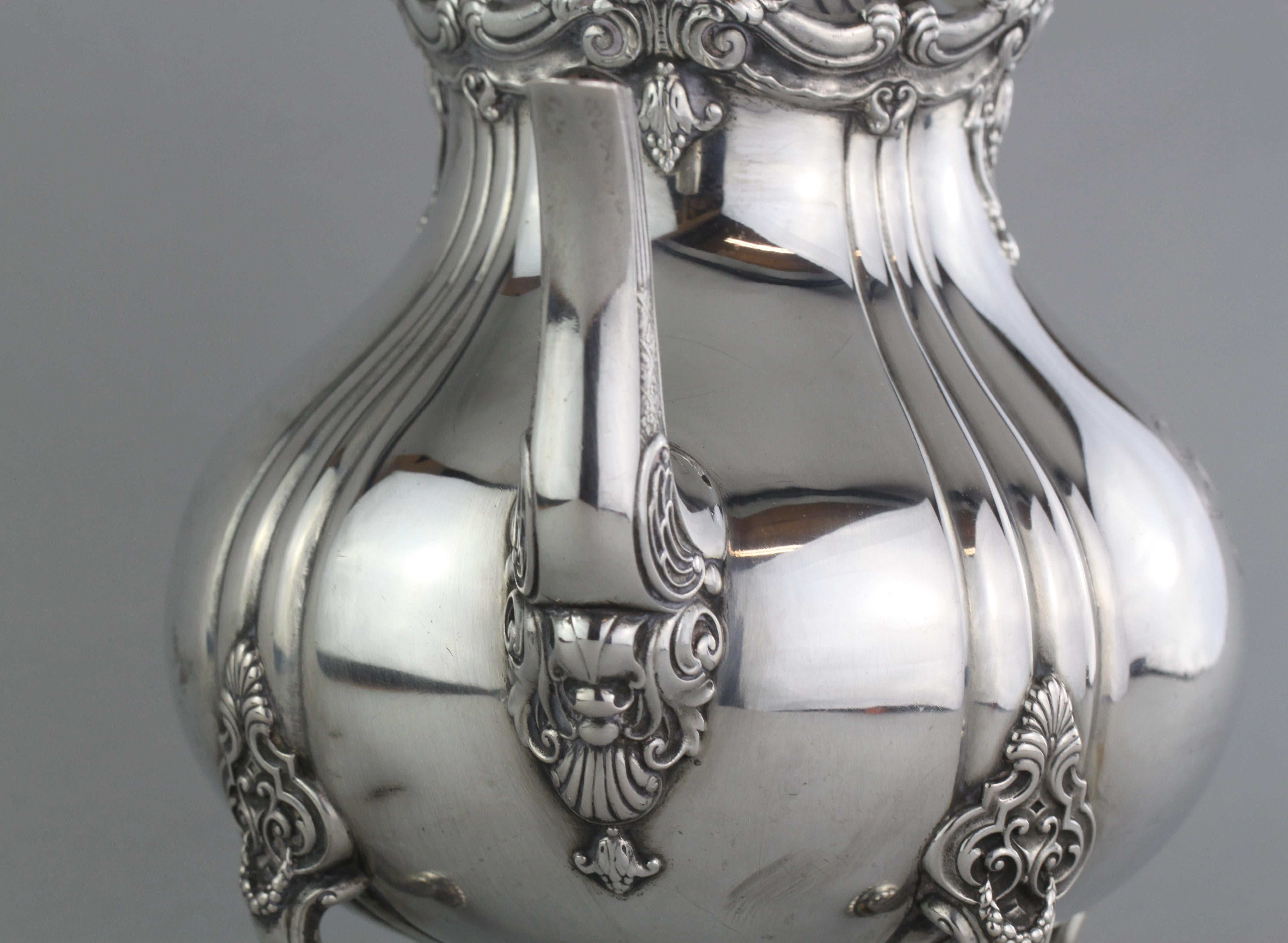 Antique German Silver Teapot, by Carl Steyl, Germany, circa 1910 6