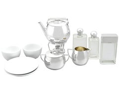 1920s German Silver Ten Piece Picnic Tea Service - Boxed