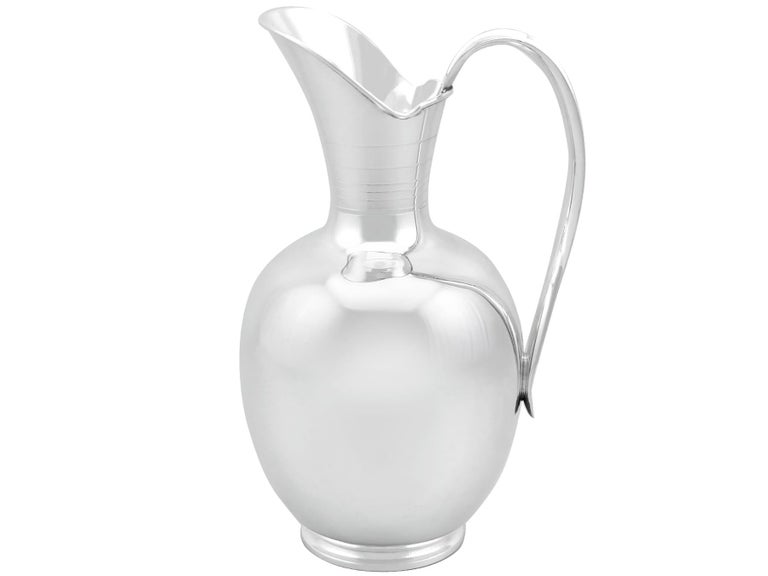 Antique German Silver Water/Cordial Jug For Sale at 1stDibs