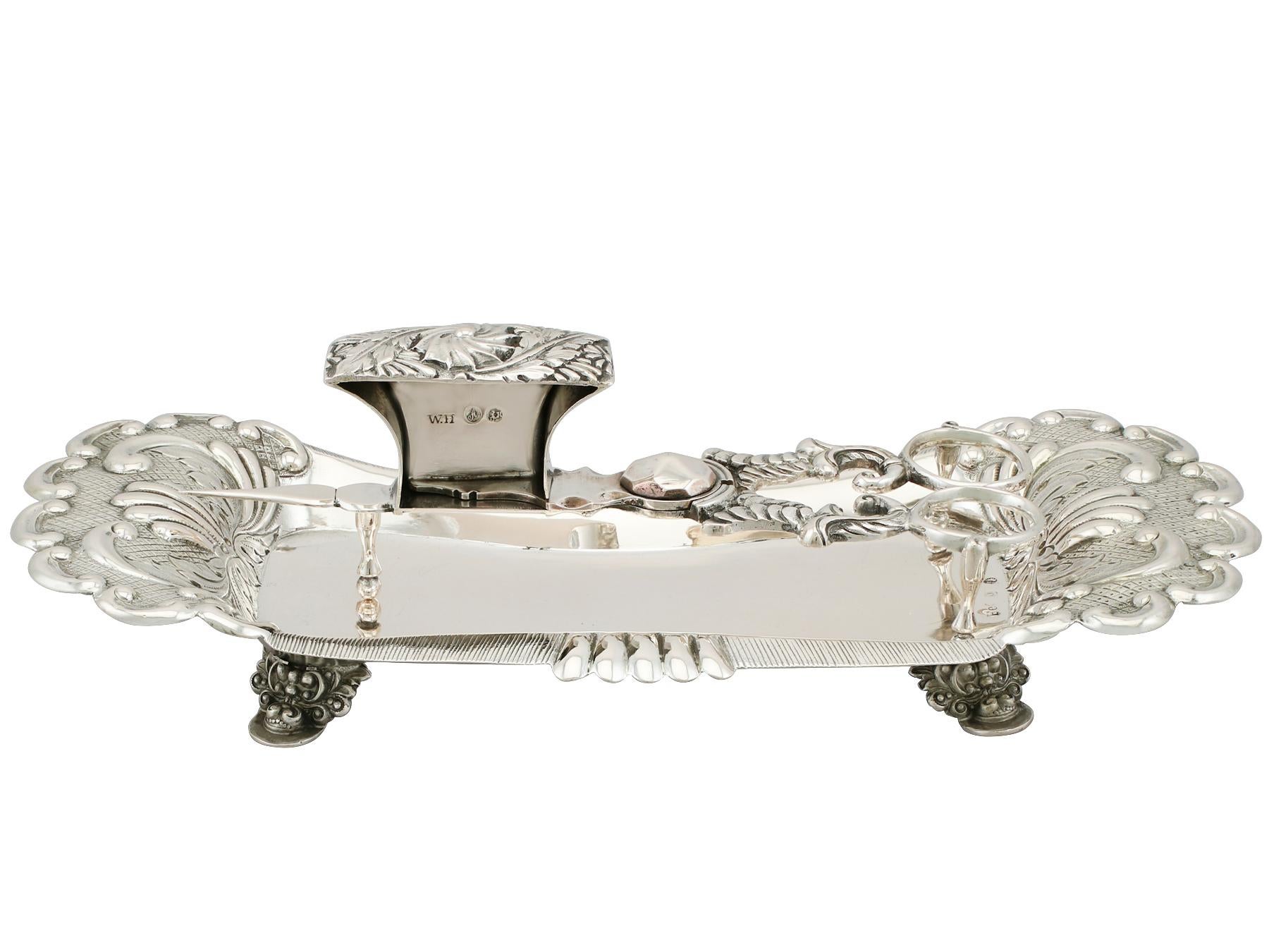 Antique German Silver Wick Trimmers and Snuffer Tray, circa 1825 In Excellent Condition In Jesmond, Newcastle Upon Tyne