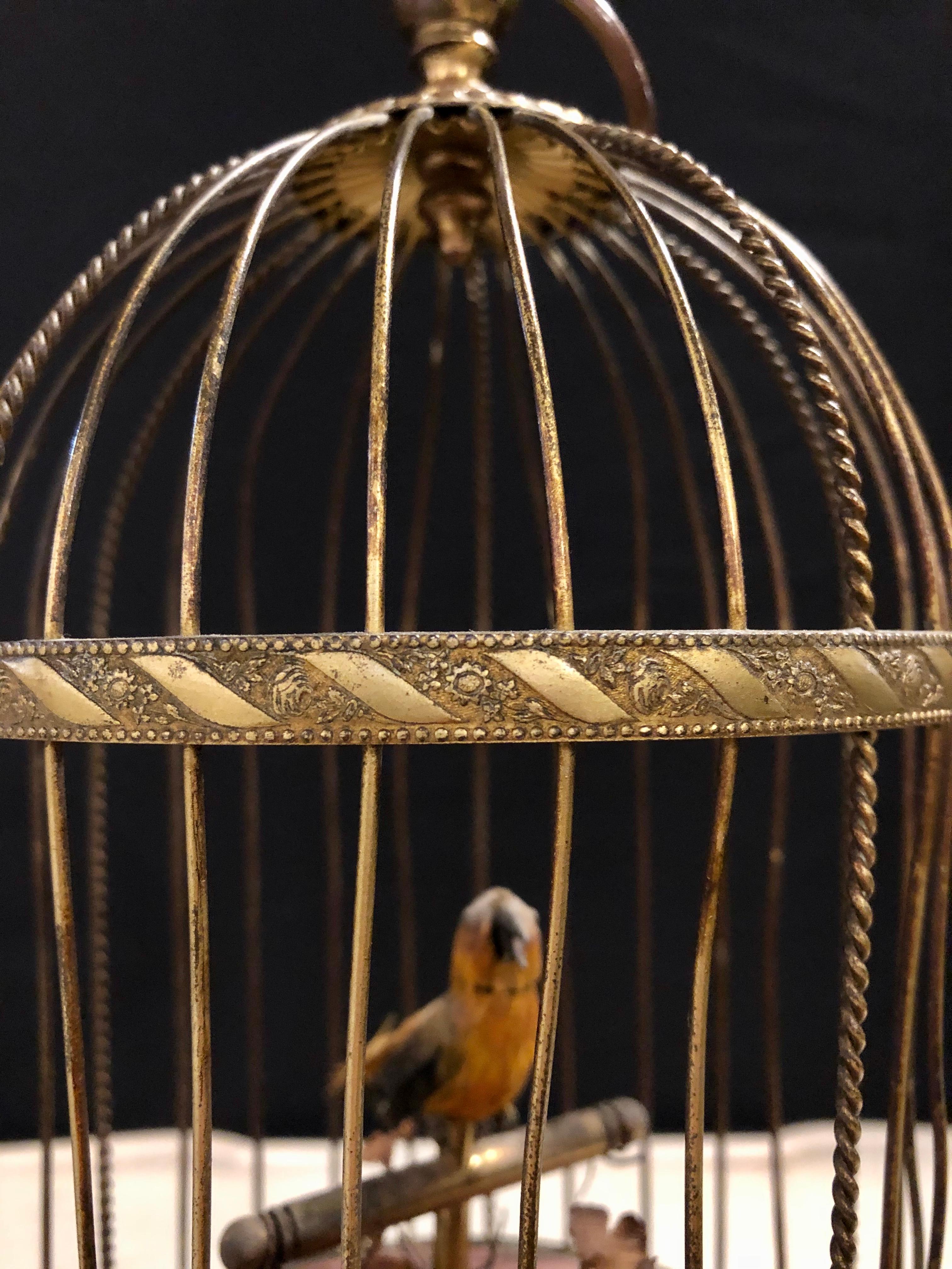 American Classical Antique German Singing Bird Music Box Marked Underside K.G Karl