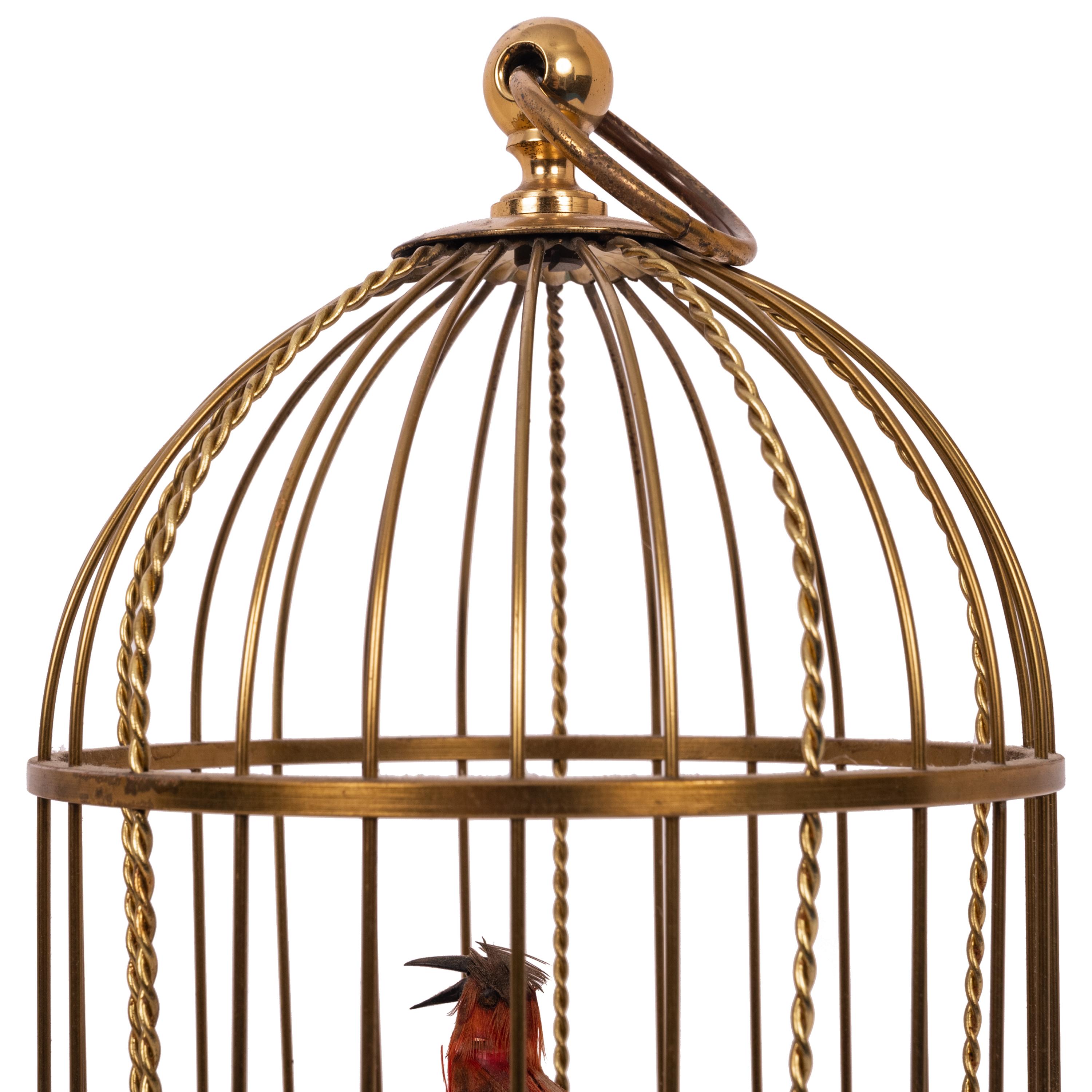 antique bird music box