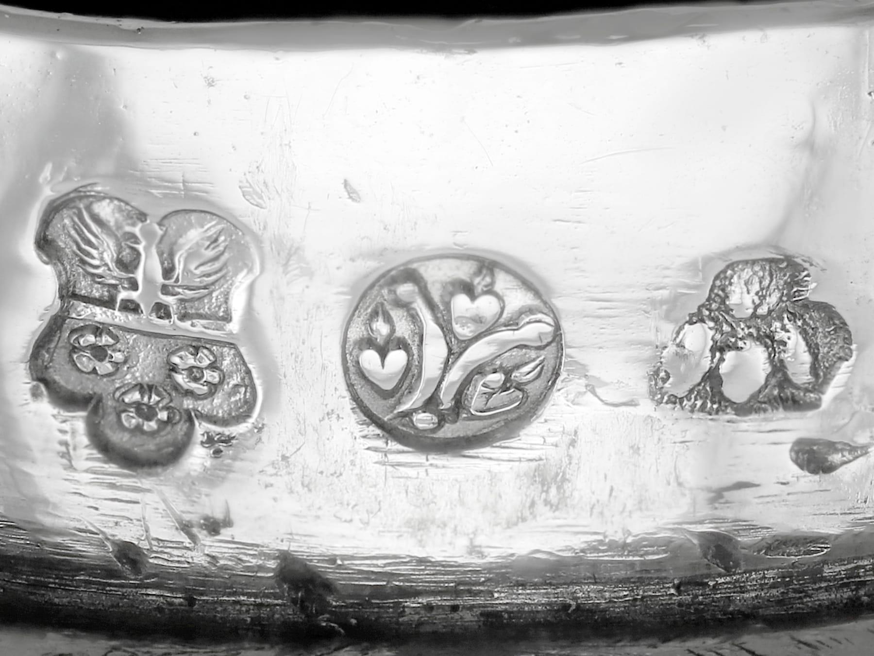 Antique German Sterling Silver Goat Sugar Box 1901 im Angebot 9