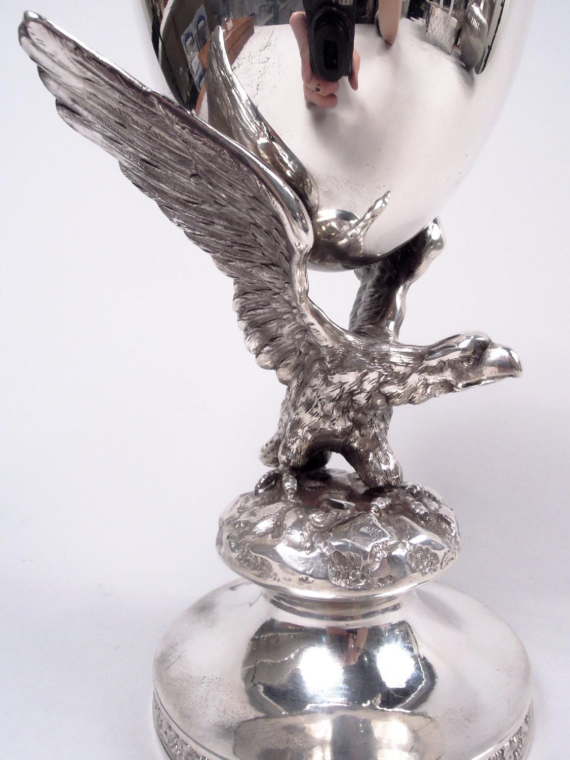 Antigua copa alemana de plata de ley con águila imperial en Bueno estado para la venta en New York, NY
