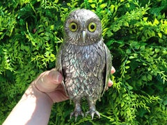 Antique German Sterling Silver Table Owl