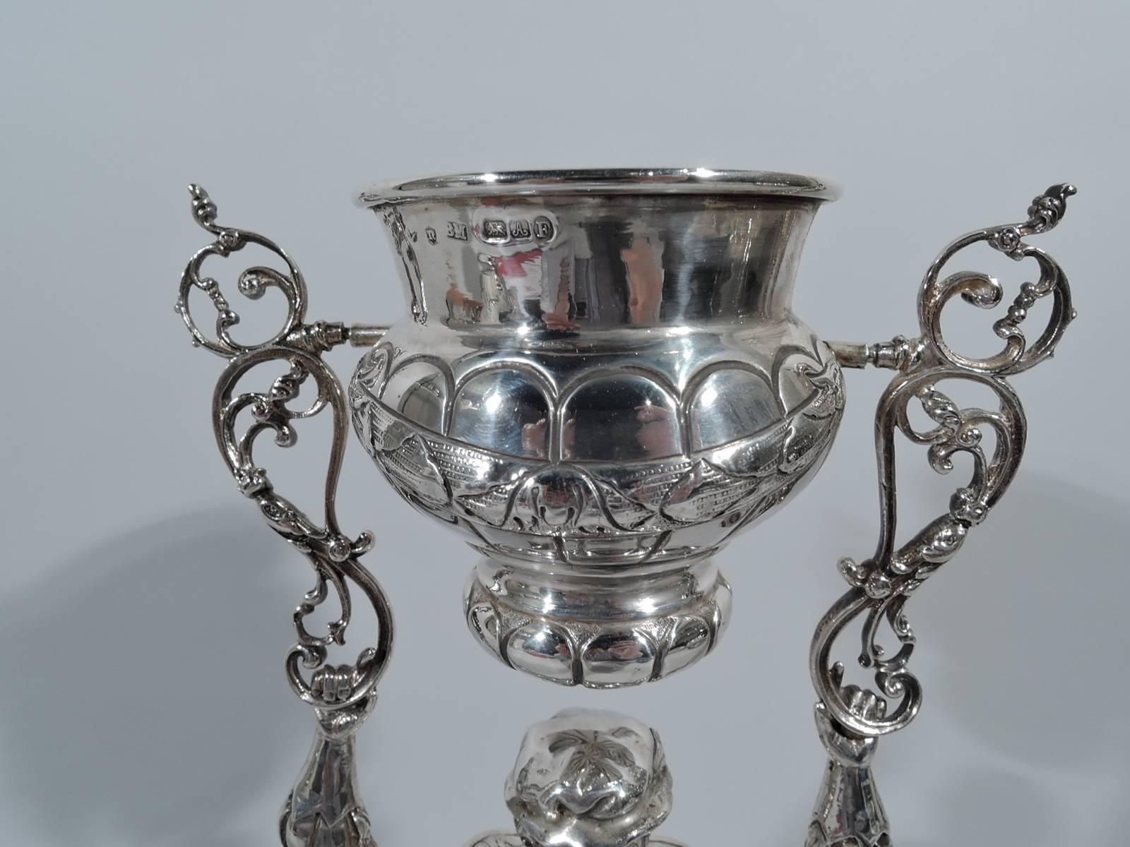 Renaissance Revival Antique German Sterling Silver Wedding Ceremonial King Cup
