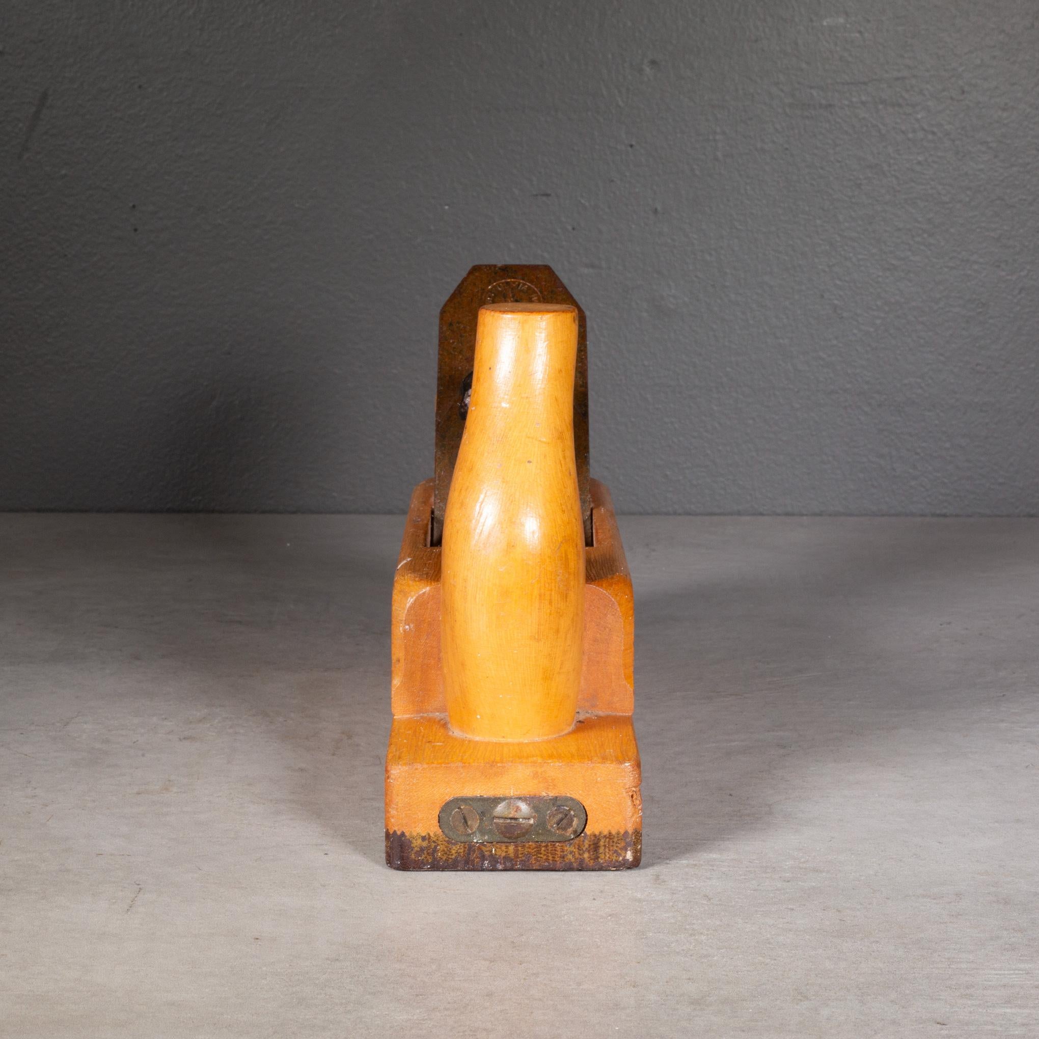 19th Century Antique German Ulmia Carpenter's Toothing Wood Plane For Sale