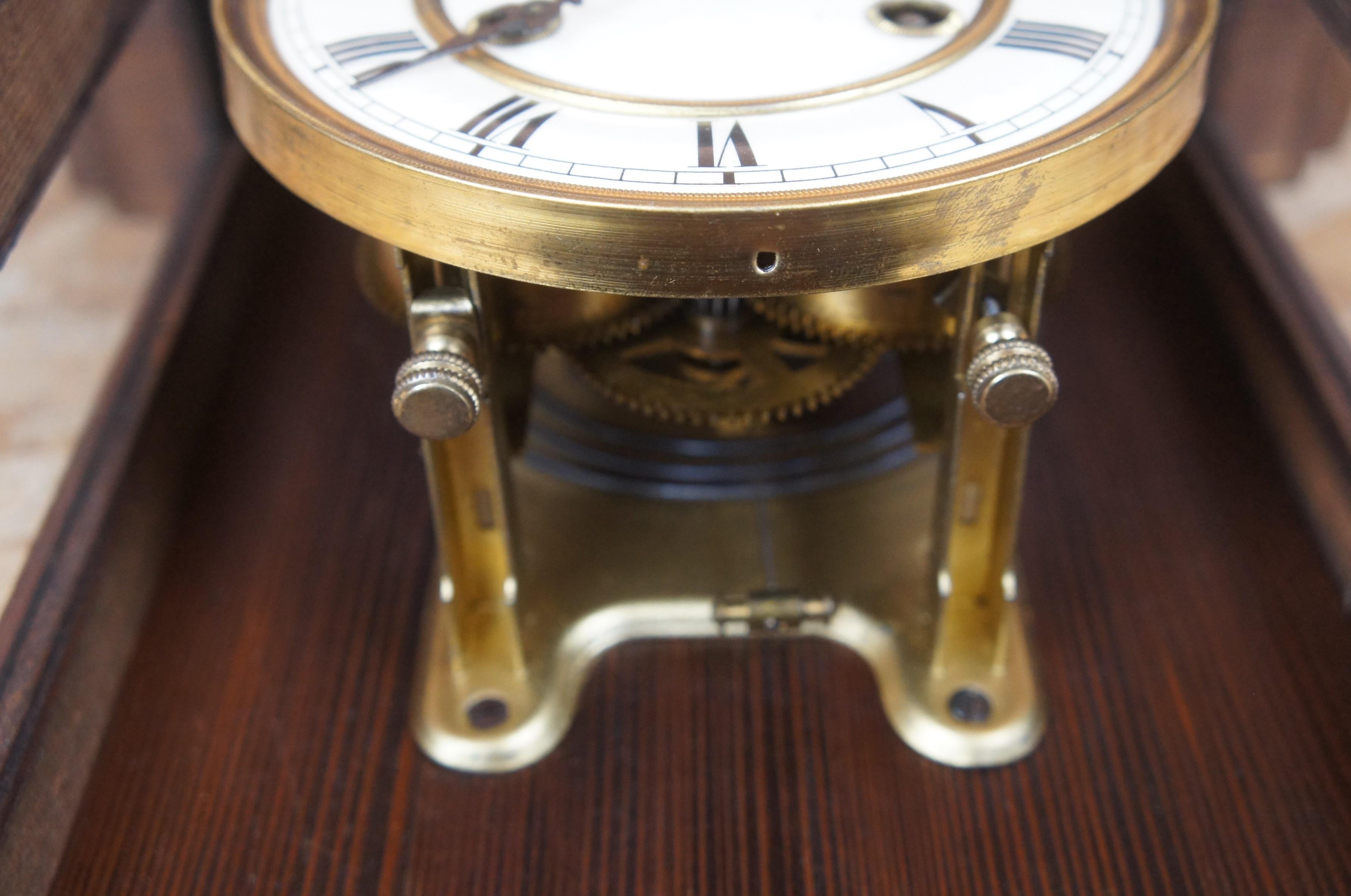 Antique German Victorian Junghans Vienna Regulator Walnut Wall Clock 6