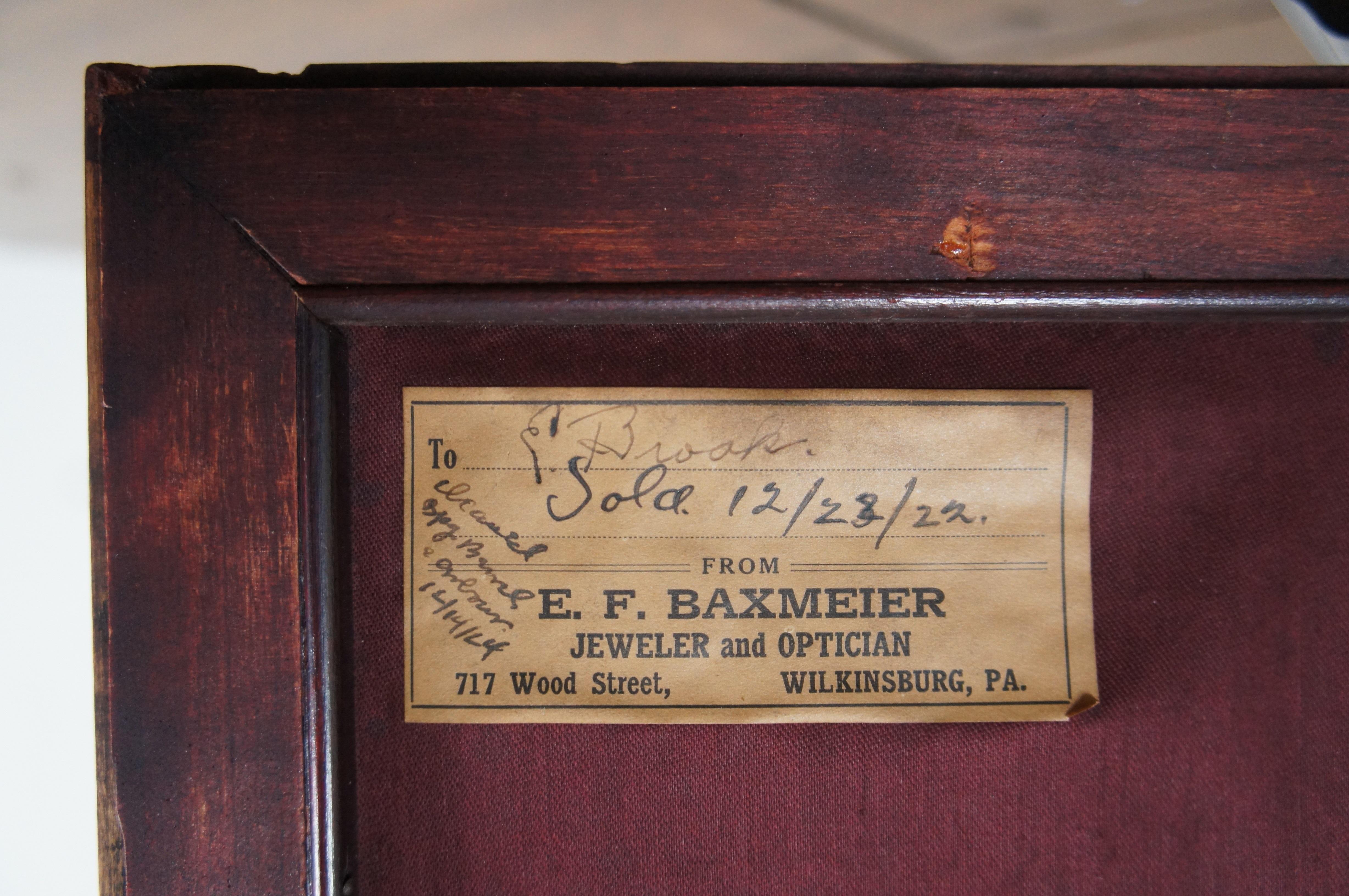 Horloge de cheminée allemande ancienne victorienne en acajou Westminster Kienzle Bracket  en vente 4