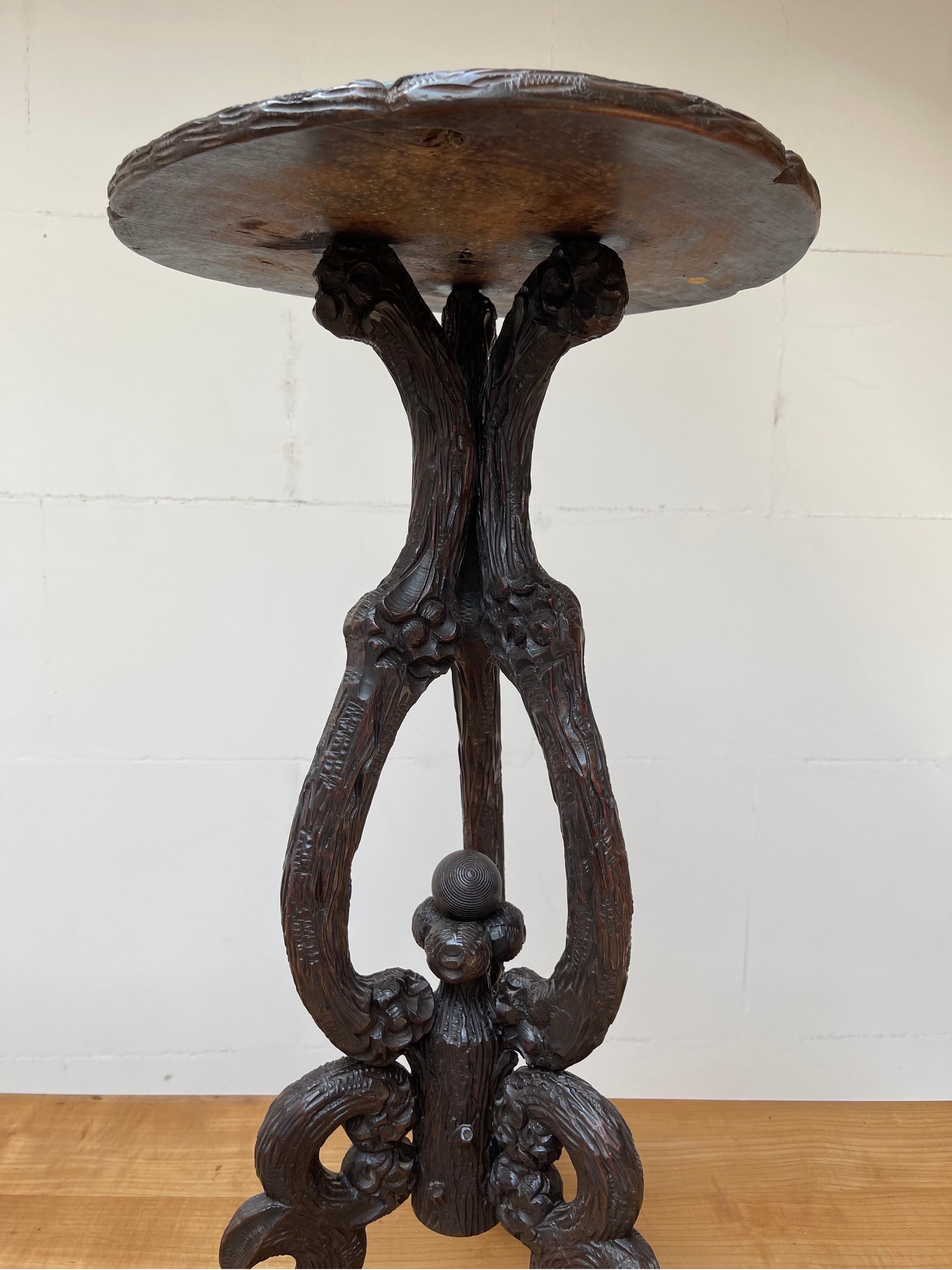 Rare, meaningful, practical, handcrafted and highly decorative antique table.

This one of a kind table will appeal to spiritual people and collectors of stylish, rare and meaningful antiques from all walks of life and from many countries accross