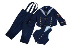 1930s German Wool Kaiserliche Marine Navy Suit Toddler Child Sailor Uniform