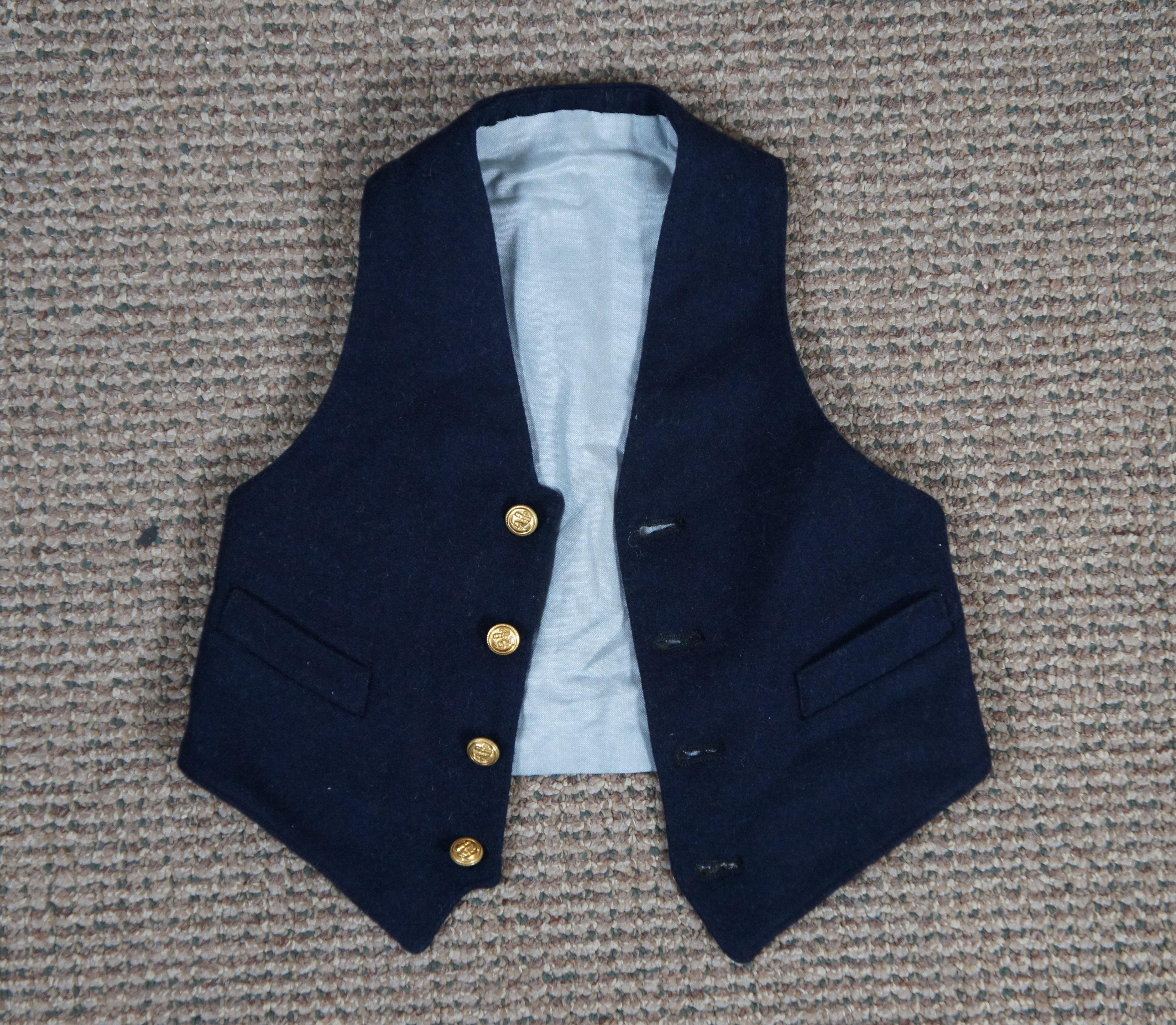 Antiker deutscher Kaiserlicher Marine-Marine-Anzug für Kinder Matrosen aus Wolle, Uniform im Angebot 2