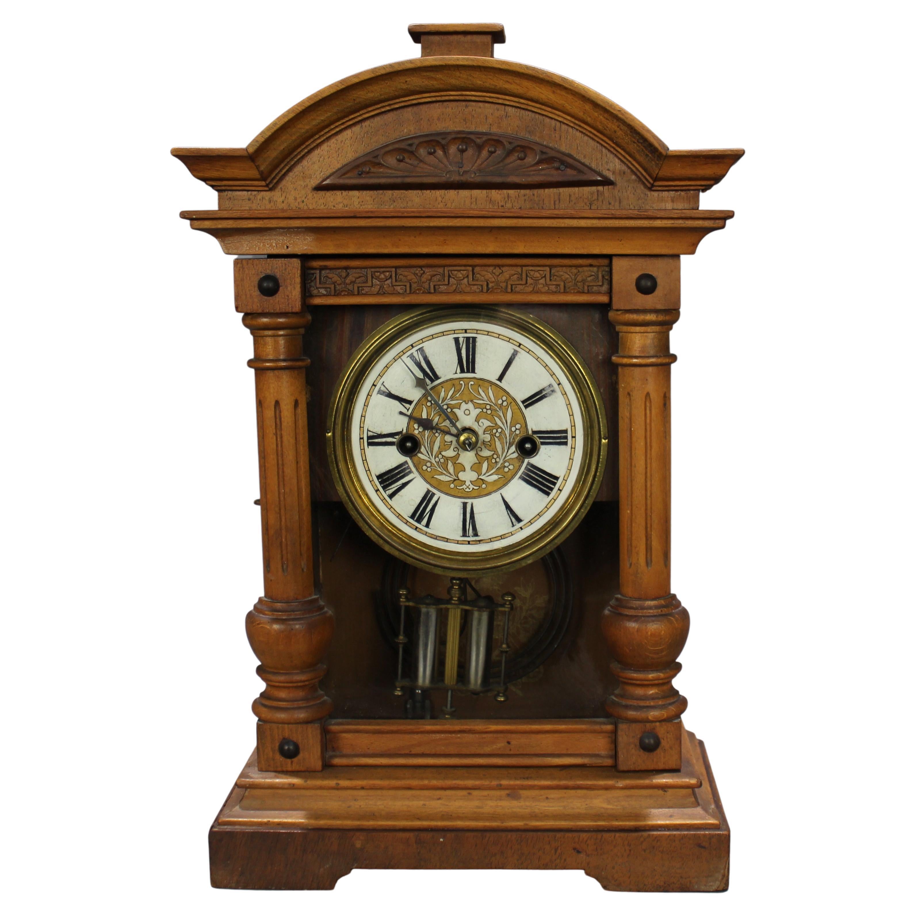 Antique German Wurttemberg Mantle Clock C.1900 For Sale