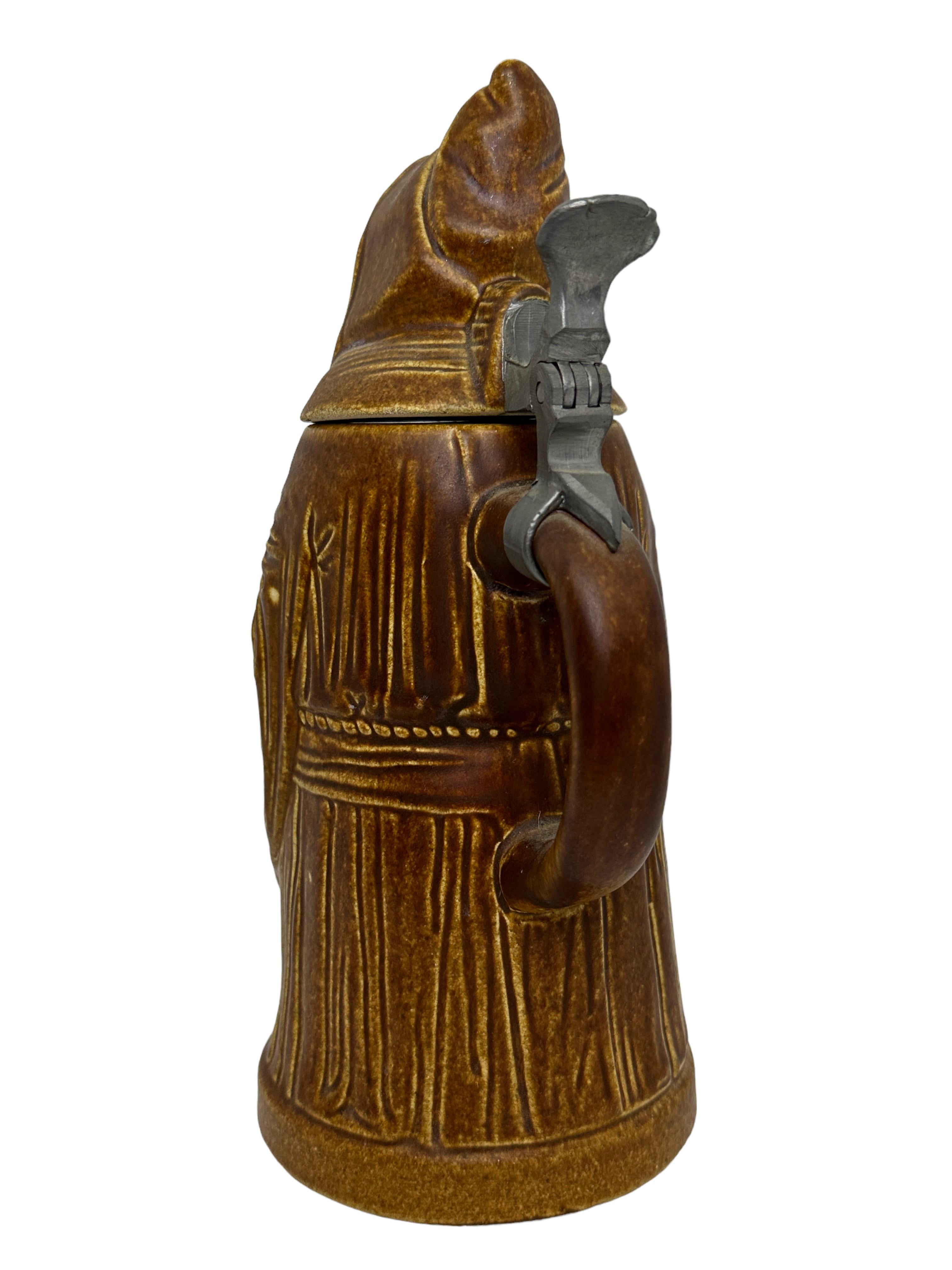 Art Nouveau Antique Germany Lidded Munich Child Character Beer Stein, 1960s