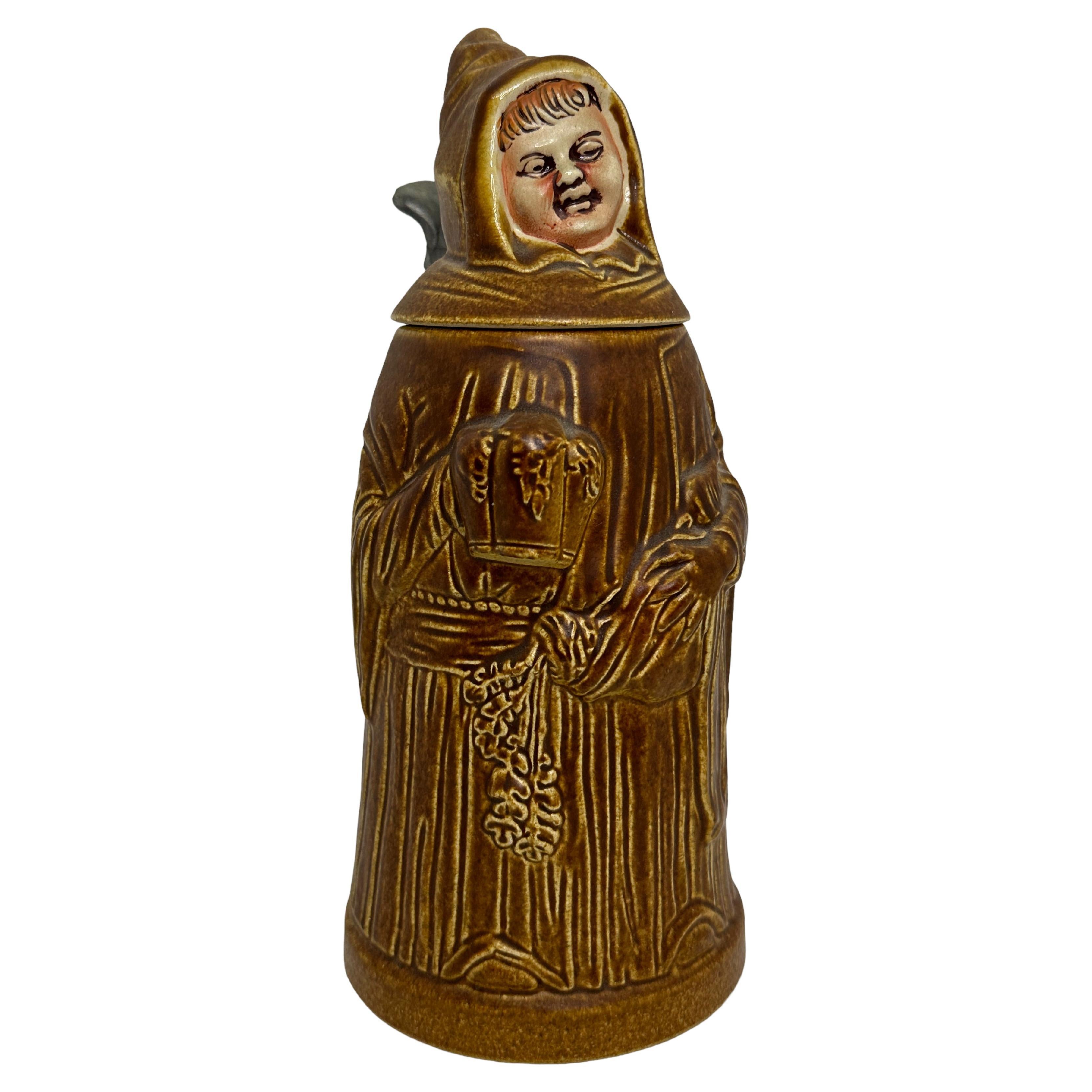 Antique Germany Lidded Munich Child Character Beer Stein, 1960s For Sale