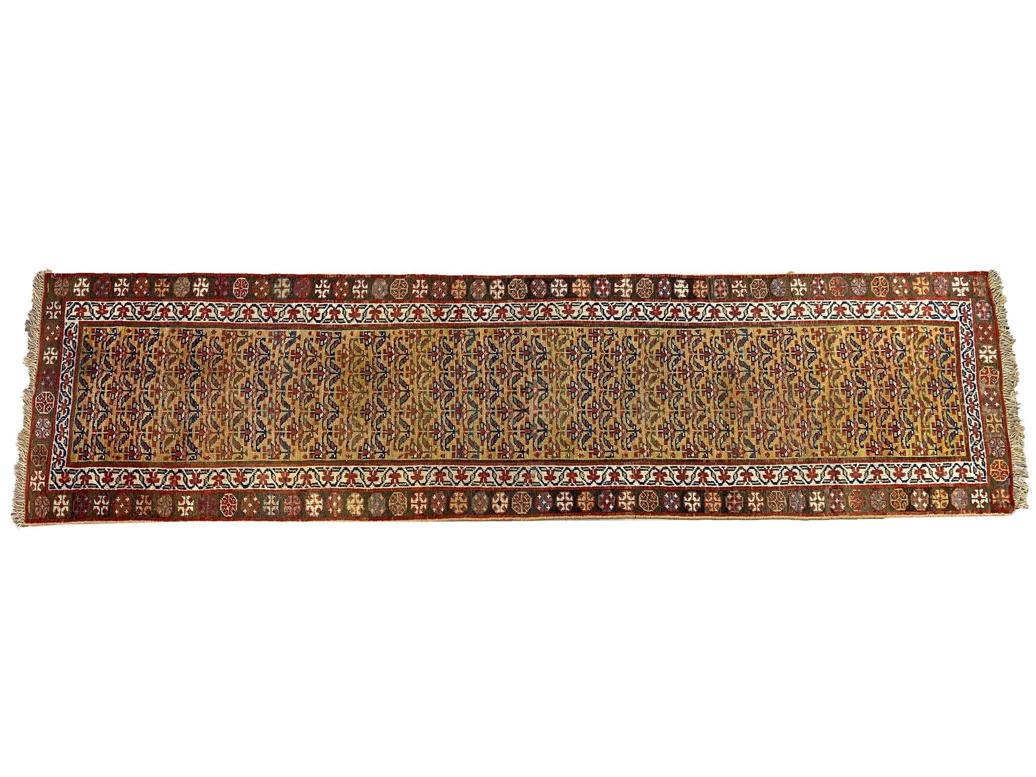 Antiker Gharabagh/Kazak Läufer Teppich - 9'-1