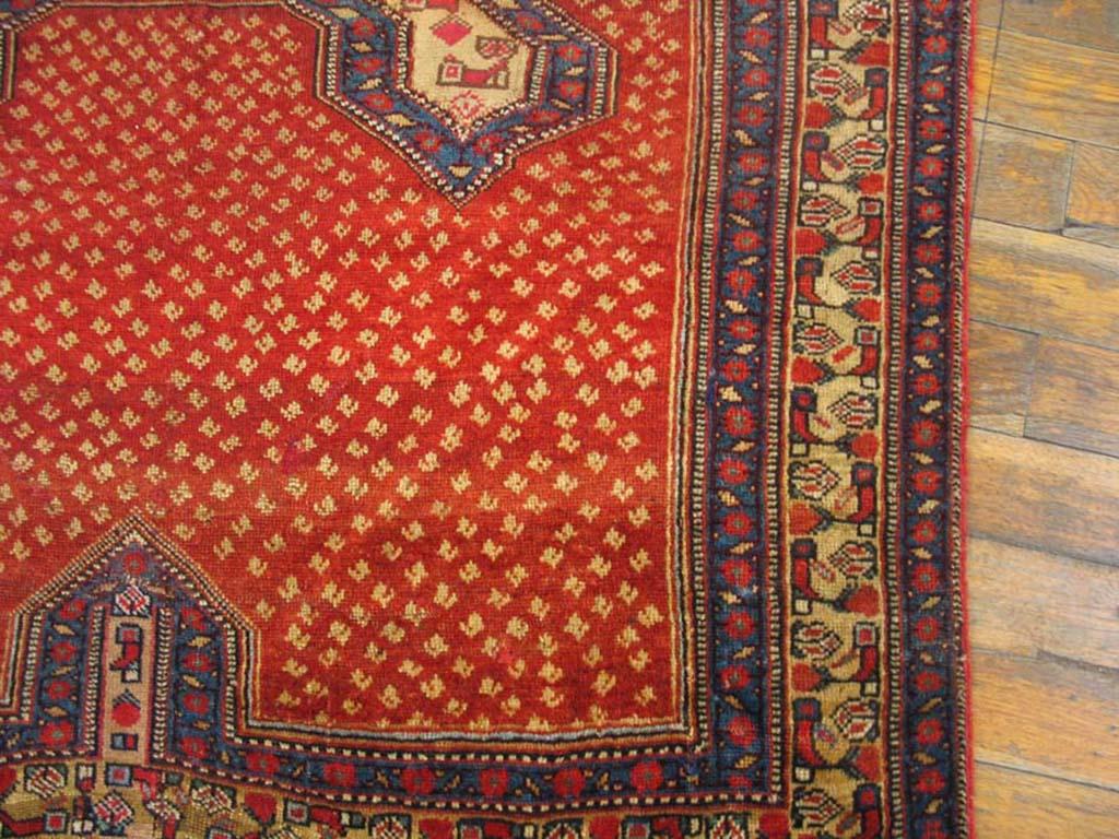 Hand-Knotted Antique Ghashgaie Rug 3'0