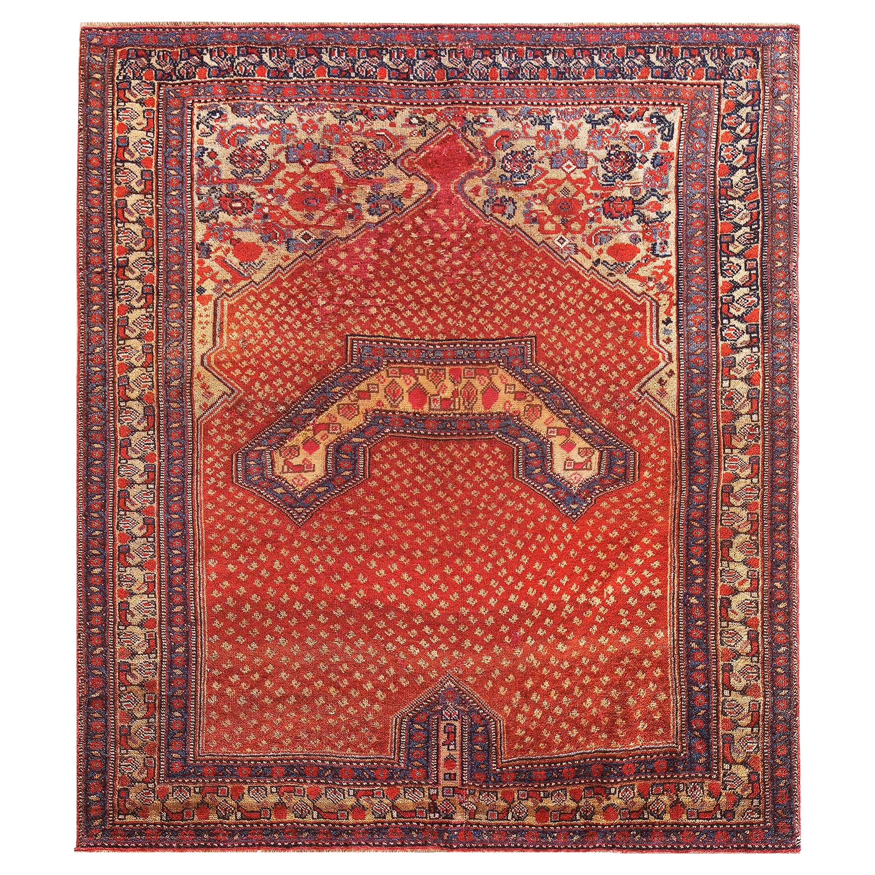 Tappeto Ghashgaie Antico 3'0" x 3'6" in vendita