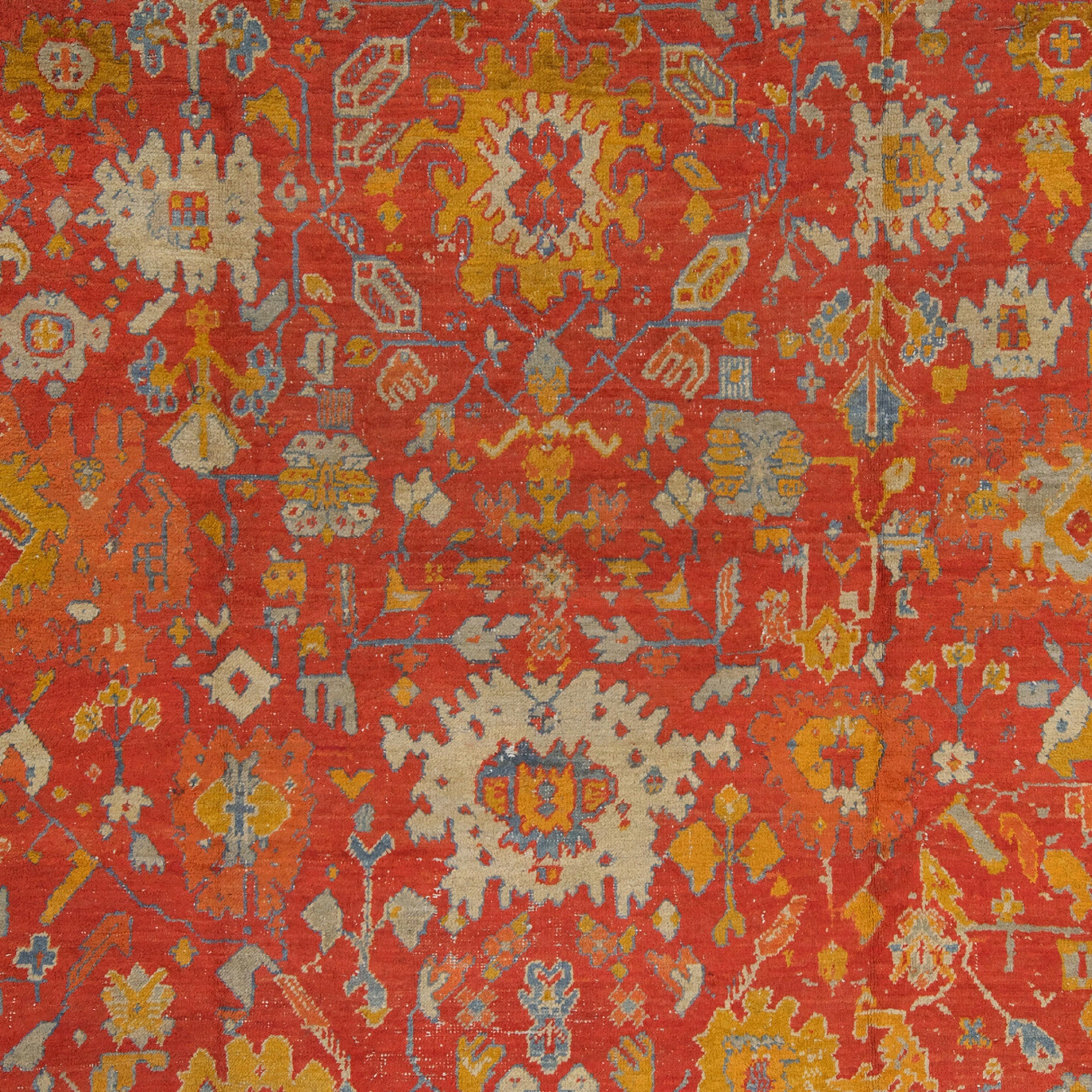 Antiker Ghiordes-Teppich - Ghiordes-Teppich aus dem späten 19. Jahrhundert, türkischer Teppich (Türkisch) im Angebot