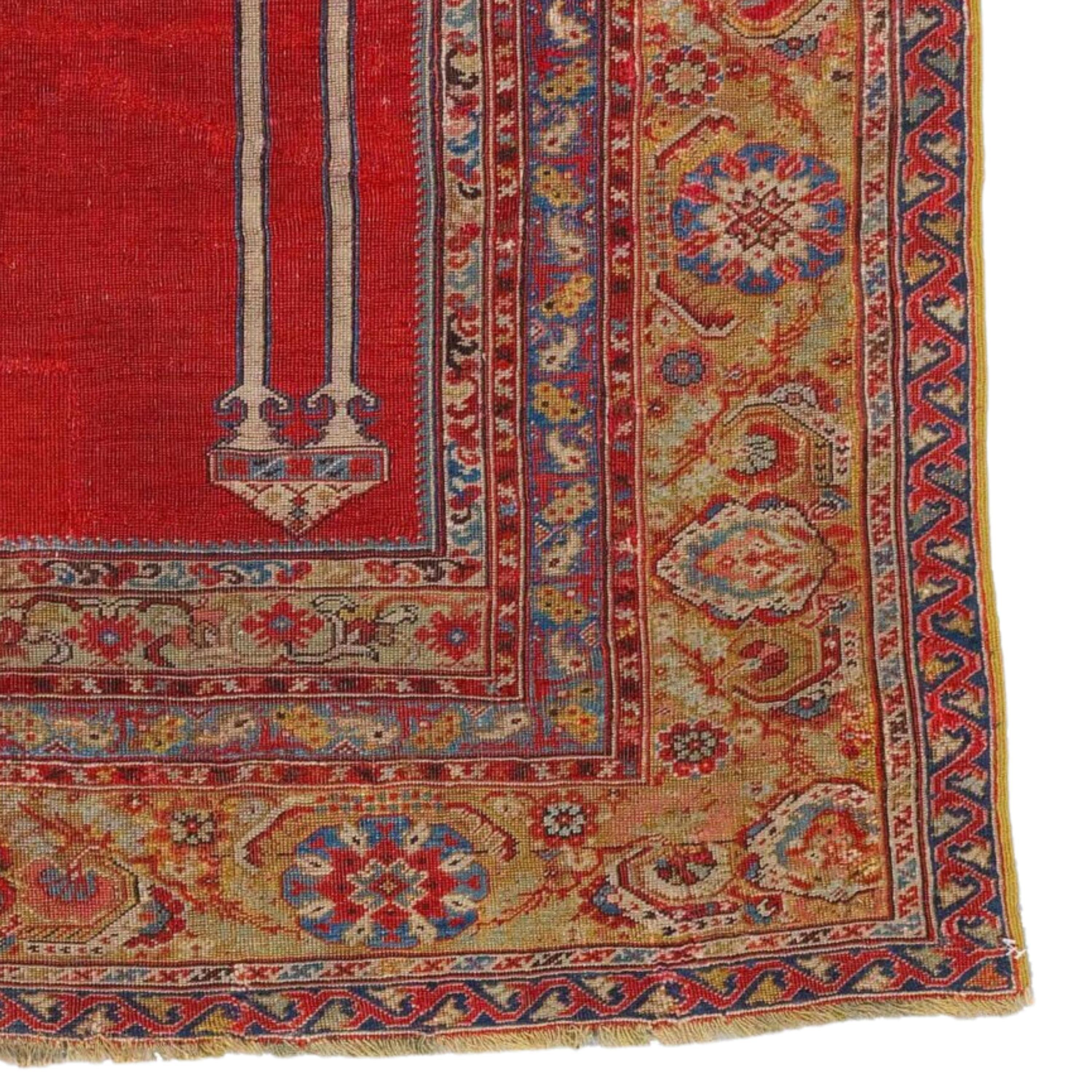 Antiker Ghiordes-Teppich - Anatolischer Ghiordes-Teppich aus dem 18. Jahrhundert (18. Jahrhundert und früher) im Angebot