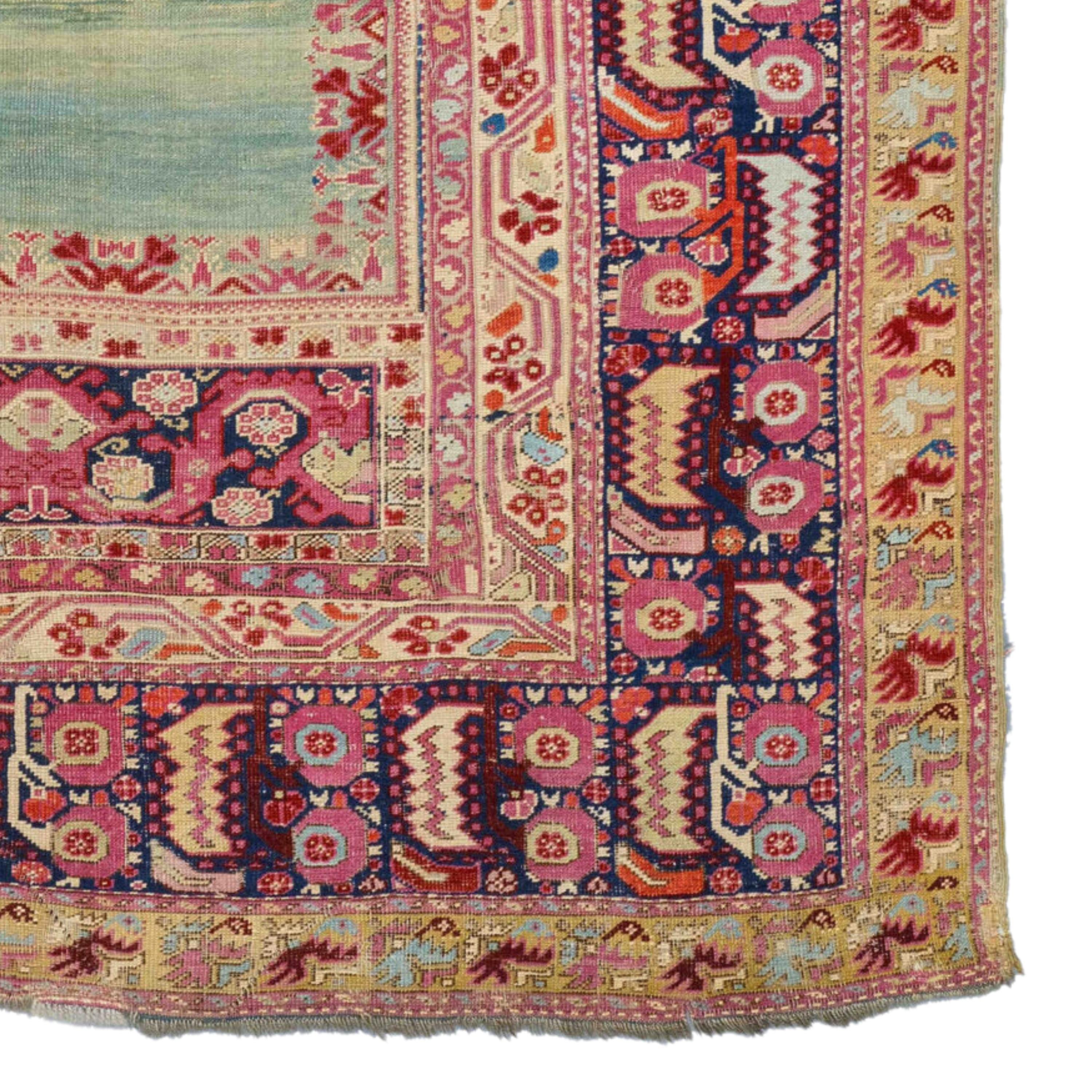 Wool Antique Ghiordes Rug - 19th Century Anatolian Ghiordes Rug, Antique Rug For Sale