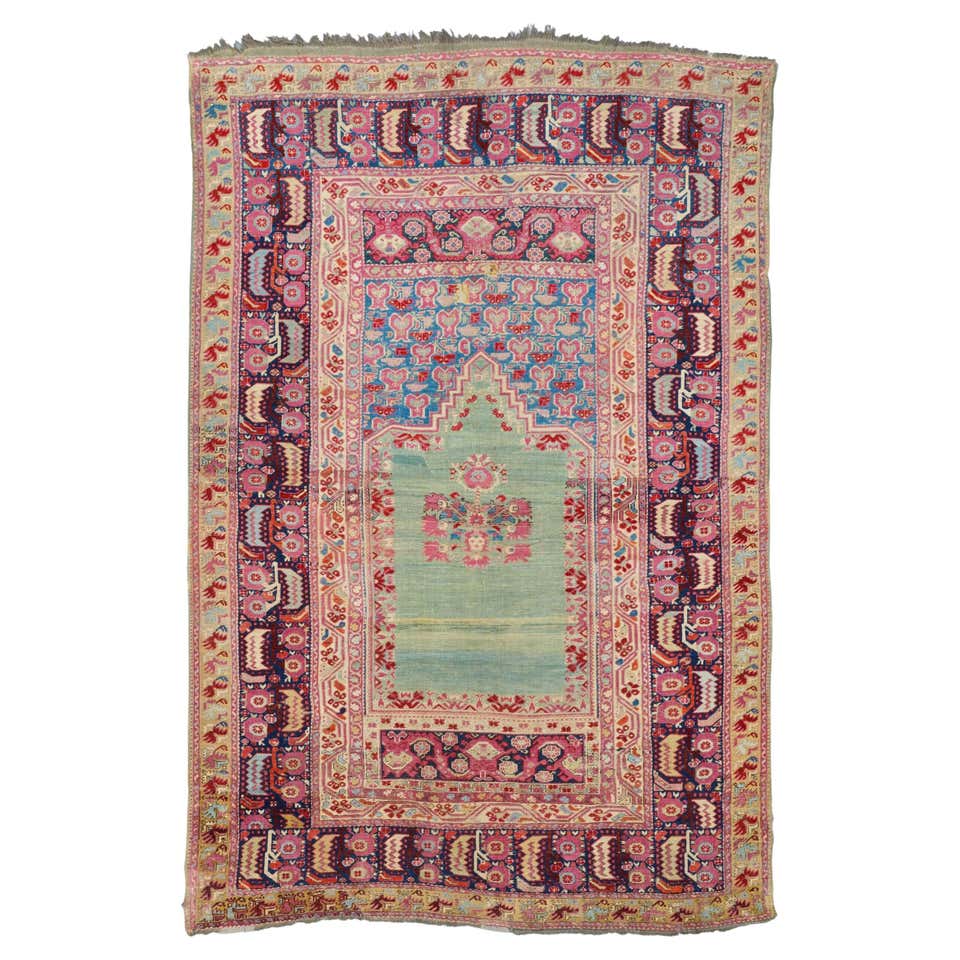 Antique Ghiordes Rug - 18th Century Anatolian Ghiordes Rug, Anatolian ...