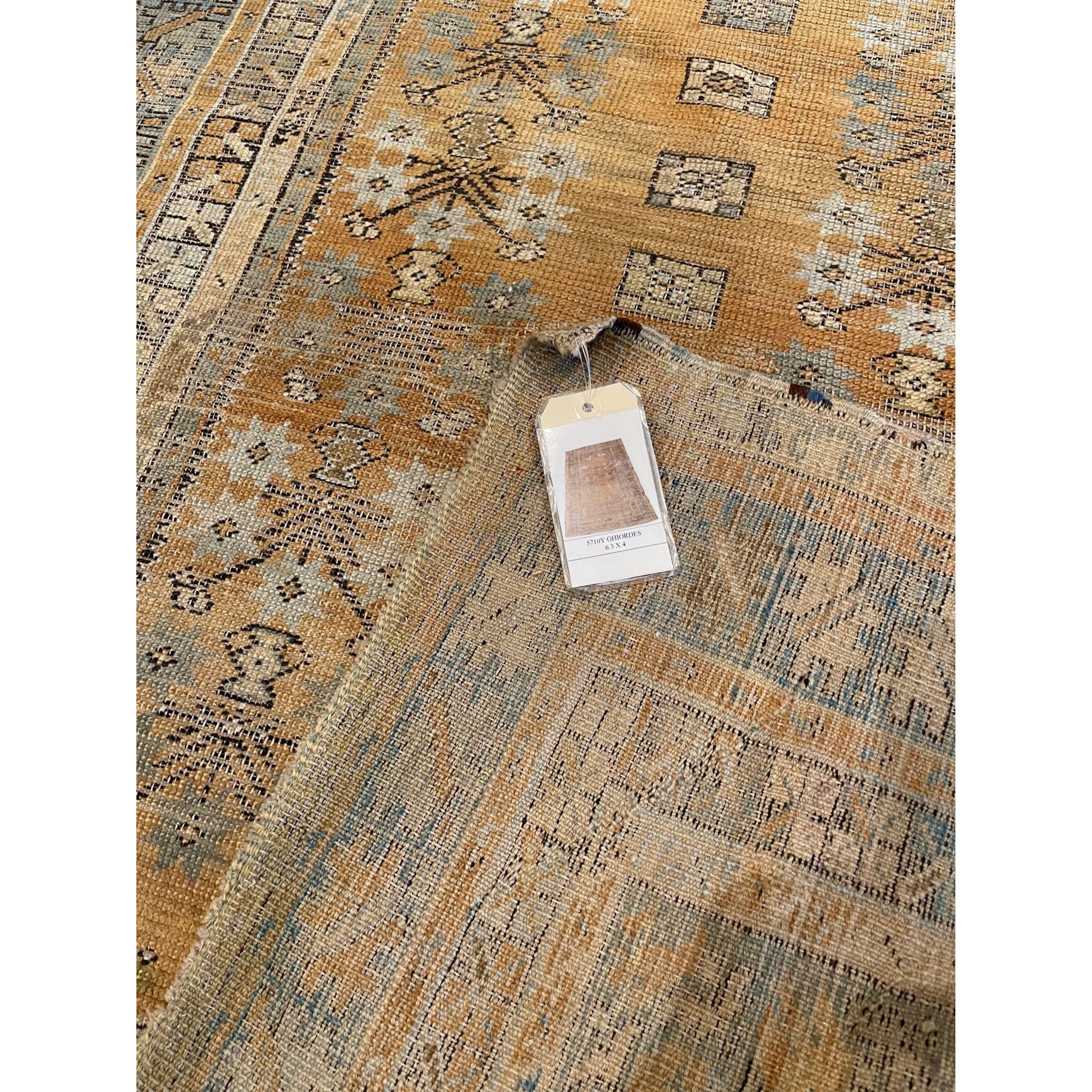 Alfombra Antigua Ghiordes 6.3x4 Otro en venta