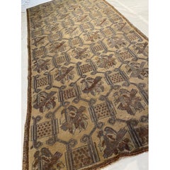 Antique Ghiordes Rug 9.11x4.6