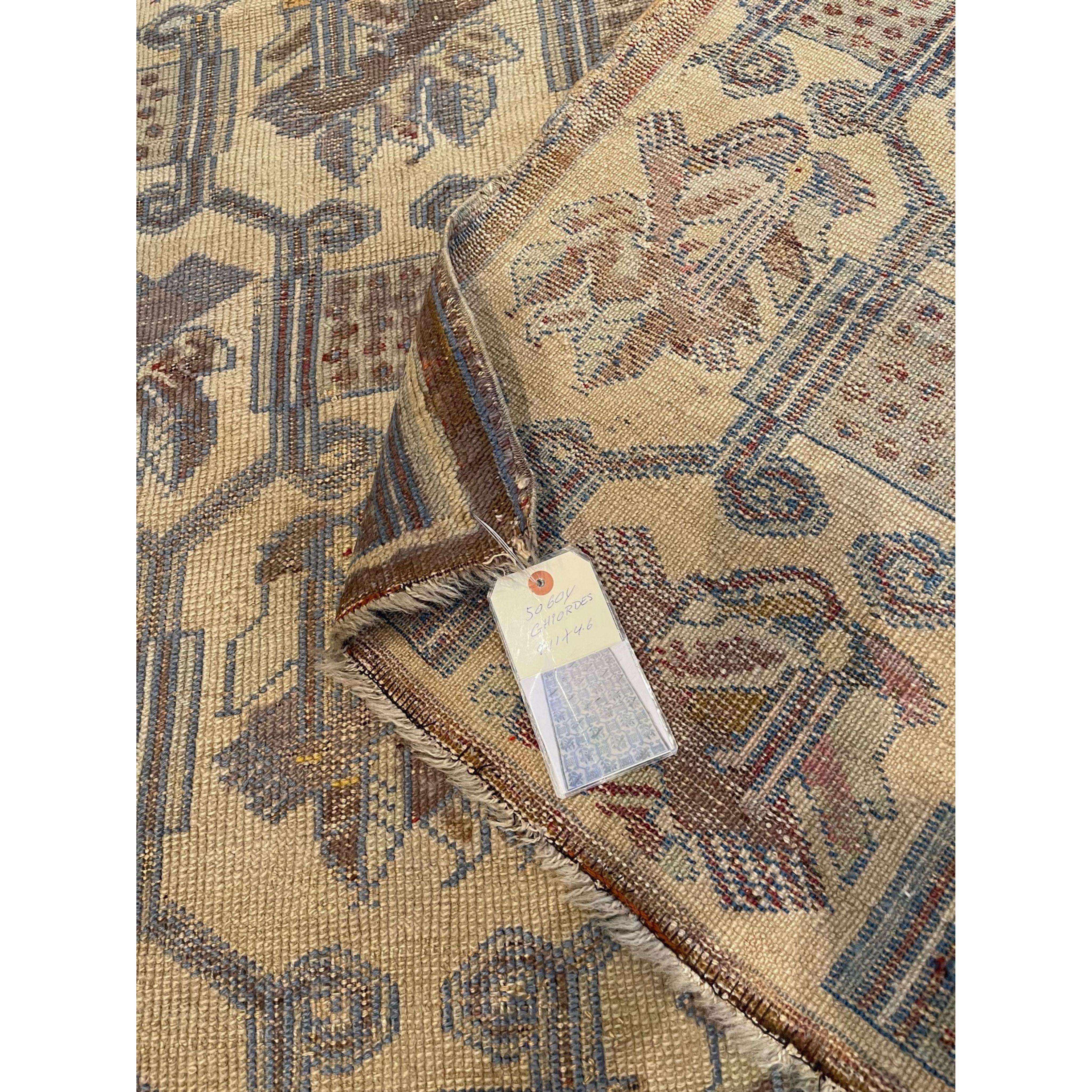 Other Antique Ghiordes Rug 9.11x4.6 For Sale