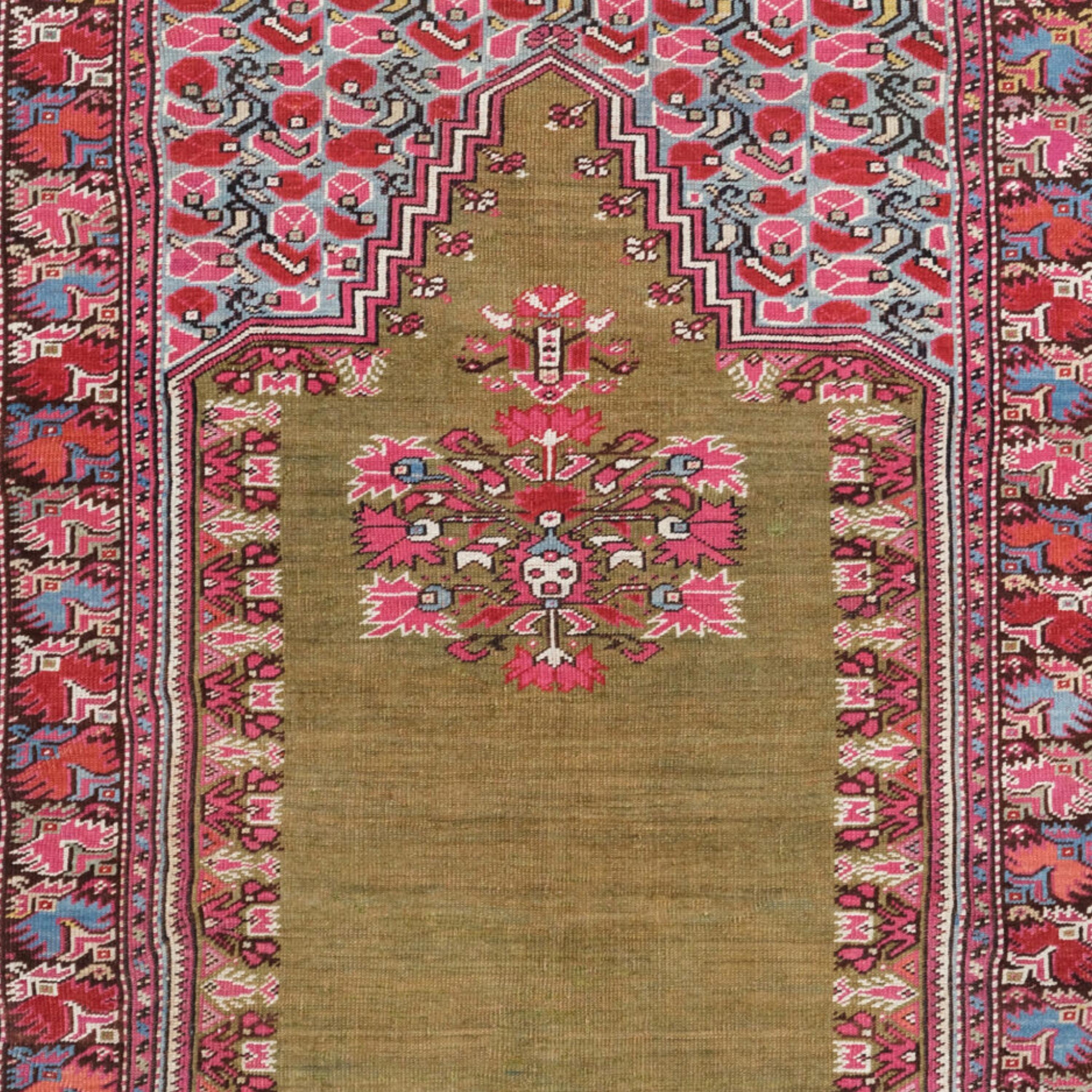 Antiker Ghiordes Teppich - CIRCA 1840's, Anatolischer Teppich (Türkisch) im Angebot