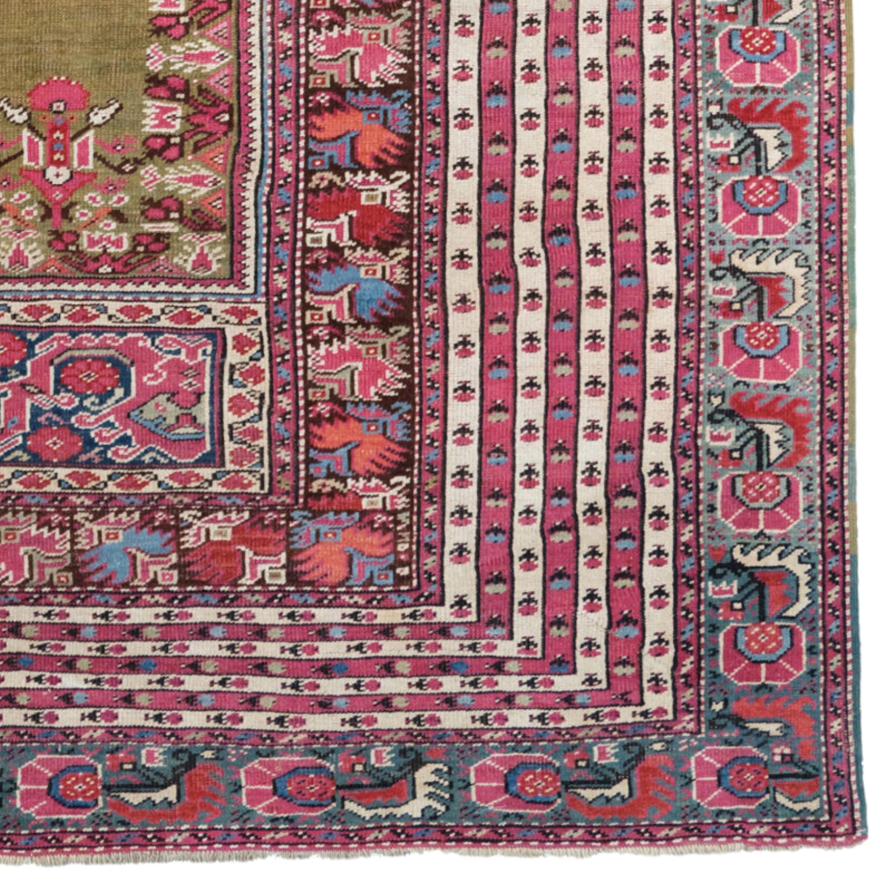 Antiker Ghiordes Teppich - CIRCA 1840's, Anatolischer Teppich (19. Jahrhundert) im Angebot