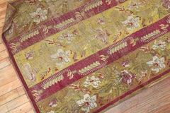 Zabihi Collection Antique Ghiordes Small Floral Runner
