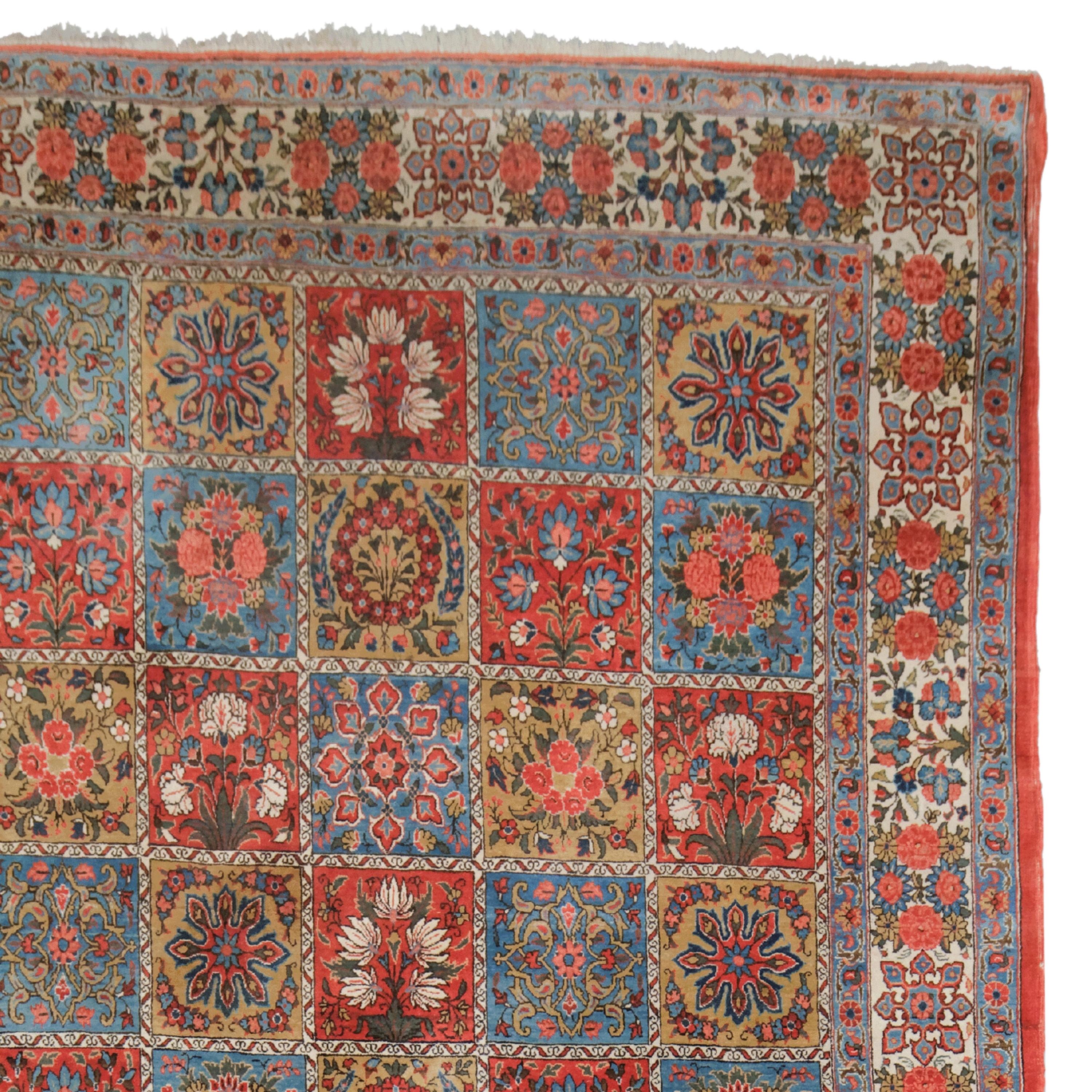 Antique Ghom (Qum) Rug - 19th Century Ghom Rug, Antique Rug In Good Condition For Sale In Sultanahmet, 34