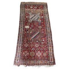 Antique Ghoochan Kordi Hand Knotted Rug