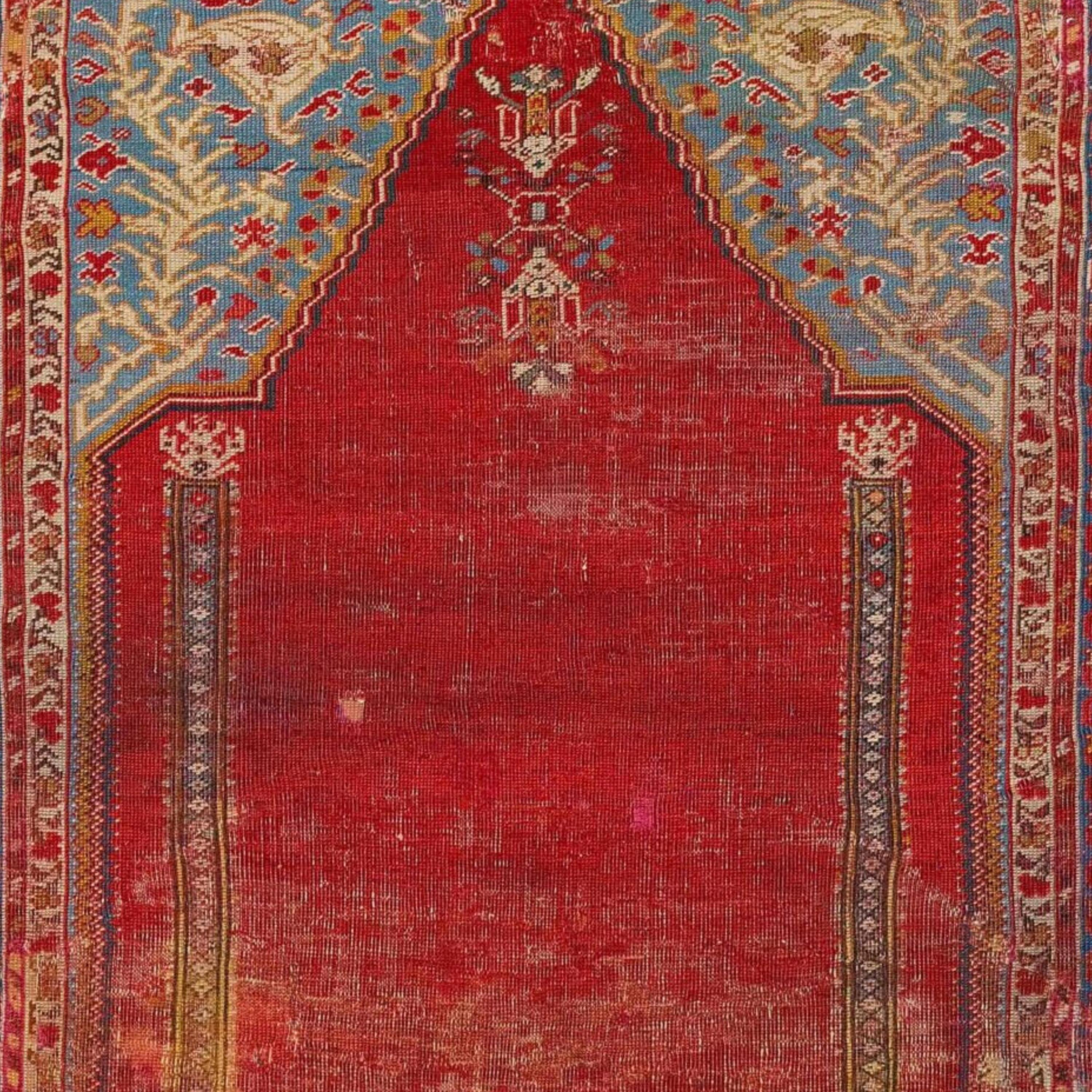 Antiker Ghordes-Teppich - Anatolischer Ghordes-Teppich aus dem 18. Jahrhundert (Türkisch) im Angebot