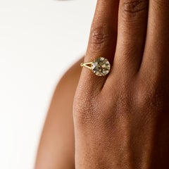 Antique GIA 3.55 carat old European diamond 18k gold engagement ring