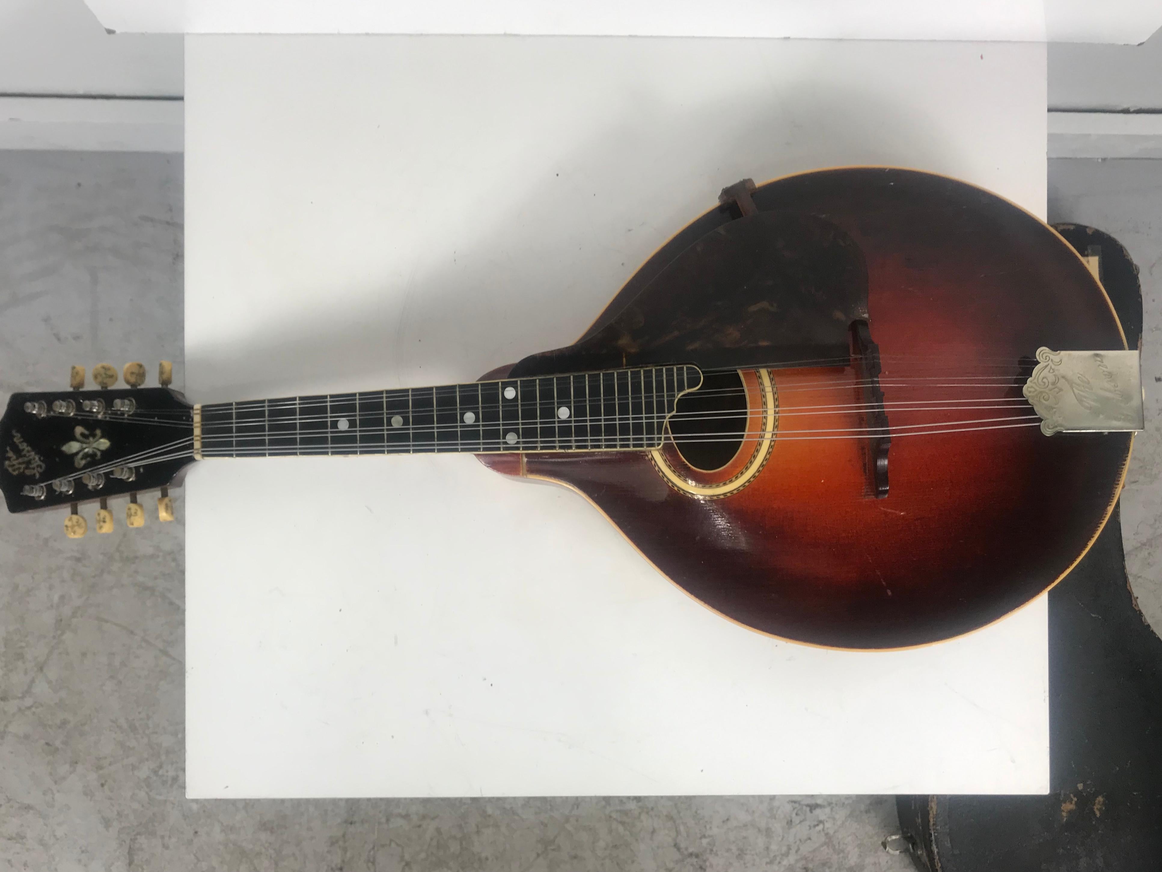 Antique Gibson circa 1917 A-4 Mandolin Sunburst 11