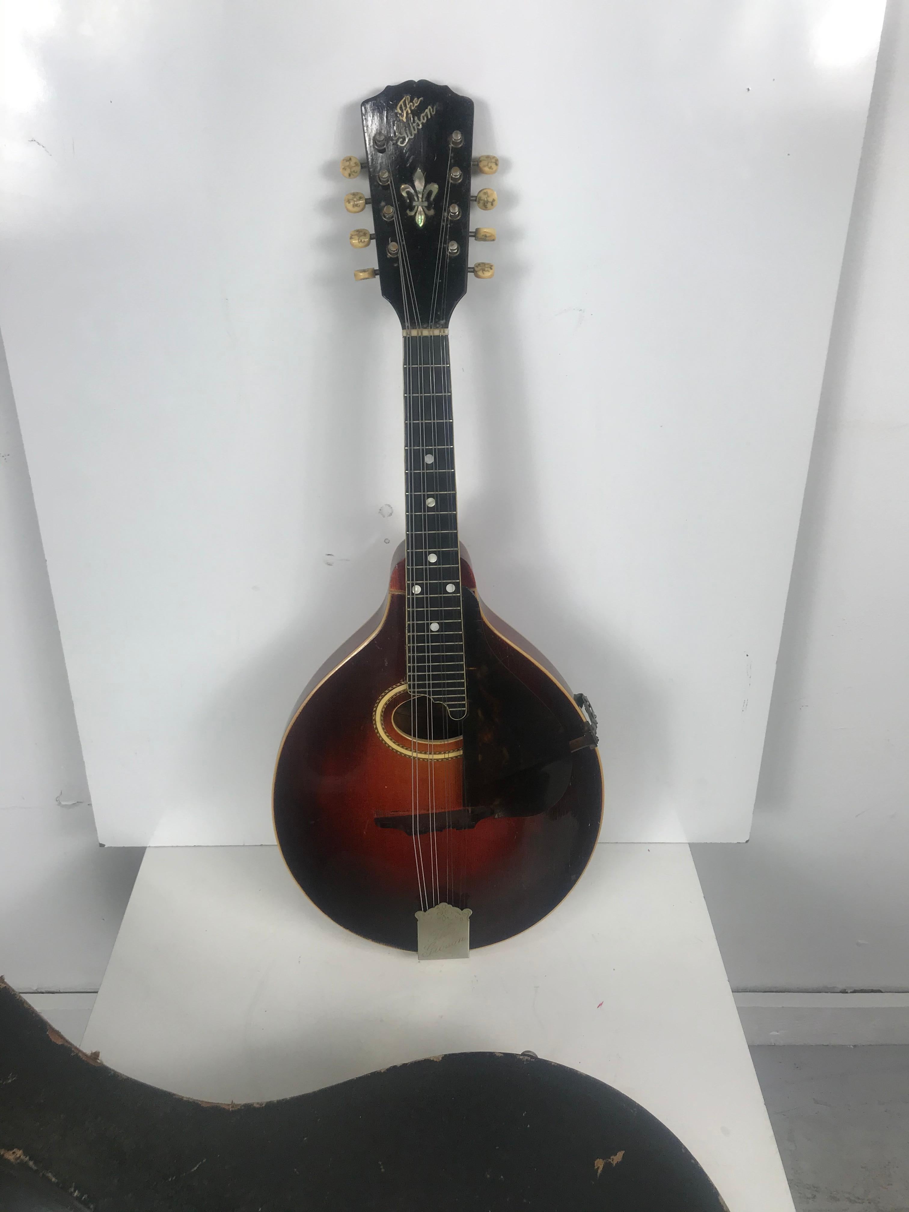 Mother-of-Pearl Antique Gibson circa 1917 A-4 Mandolin Sunburst
